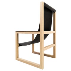 Tekton Chair in Oak and Italian Leather by Birnam Wood Studio