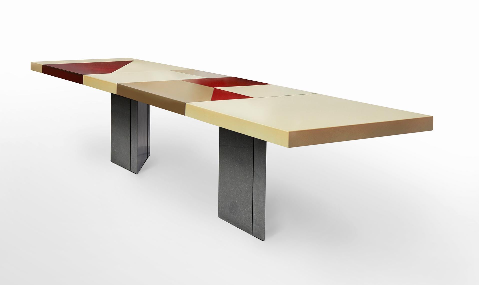 Glazed Tel Aviv Dining Table by Gisbert Pöppler For Sale