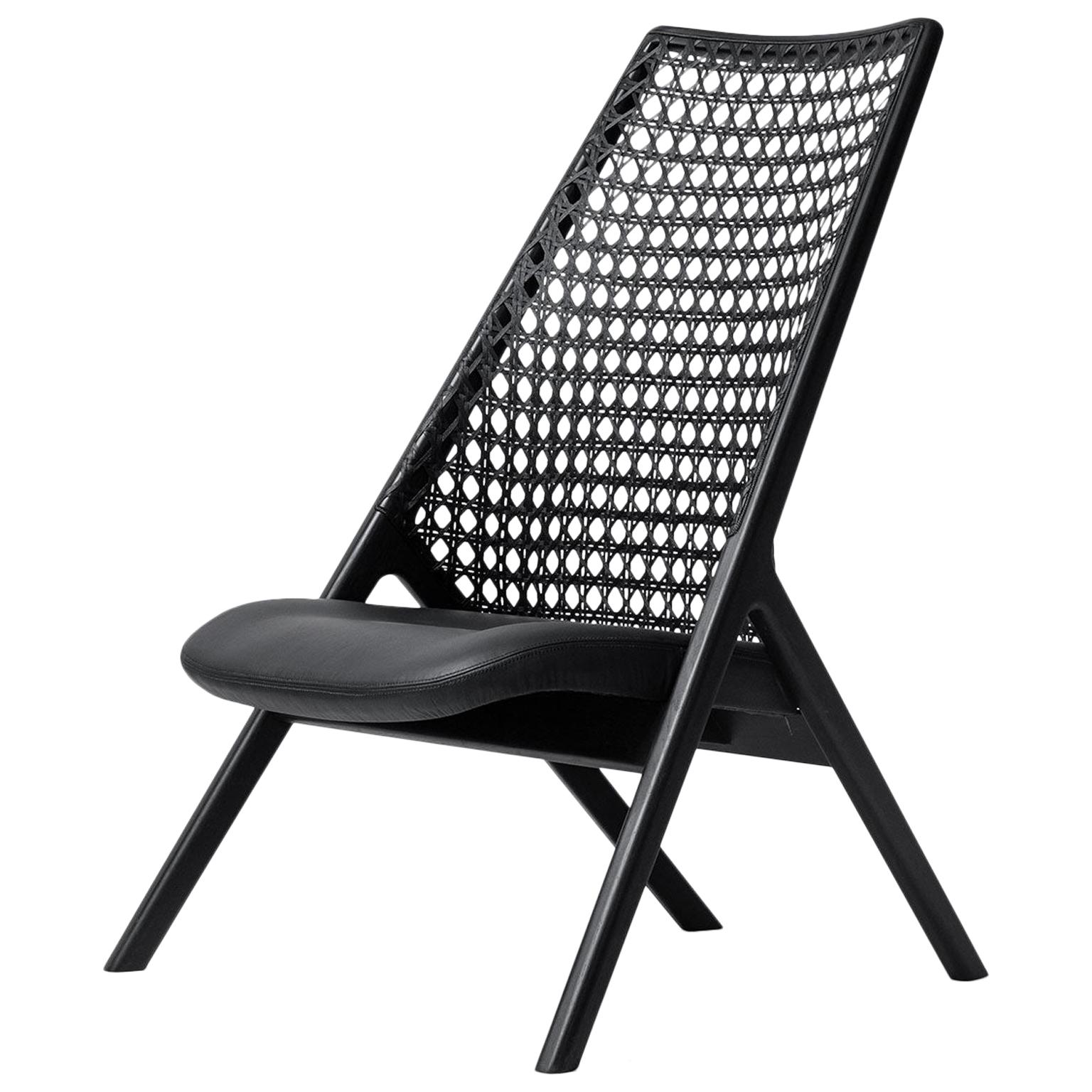 Tela Lounge Chair All Black, by Wentz, Brazilian Contemporary Design