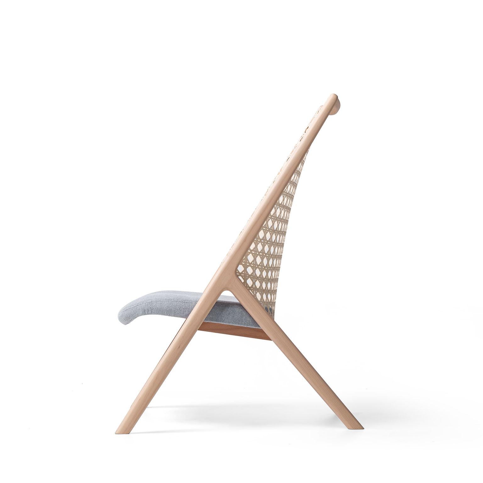 Tela Lounge Chair in Recycled Cotton, by Wentz, Brazilian Contemporary Design In New Condition For Sale In Caxias do Sul, Rio Grande do Sul