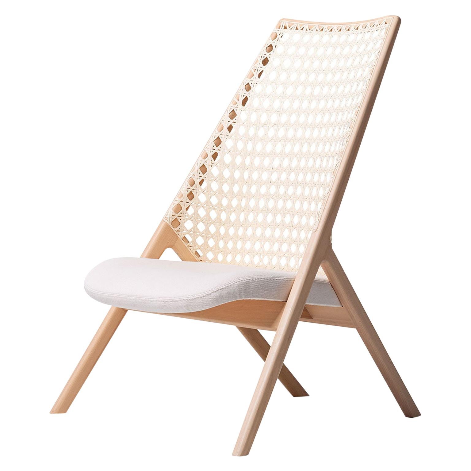 Tela Lounge Chair in Recycled Cotton, by Wentz, Brazilian Contemporary Design