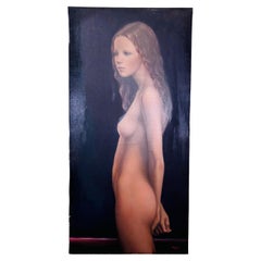 Tela Pasquale Picazio Nudo di Giovane Fanciulla 1970’s