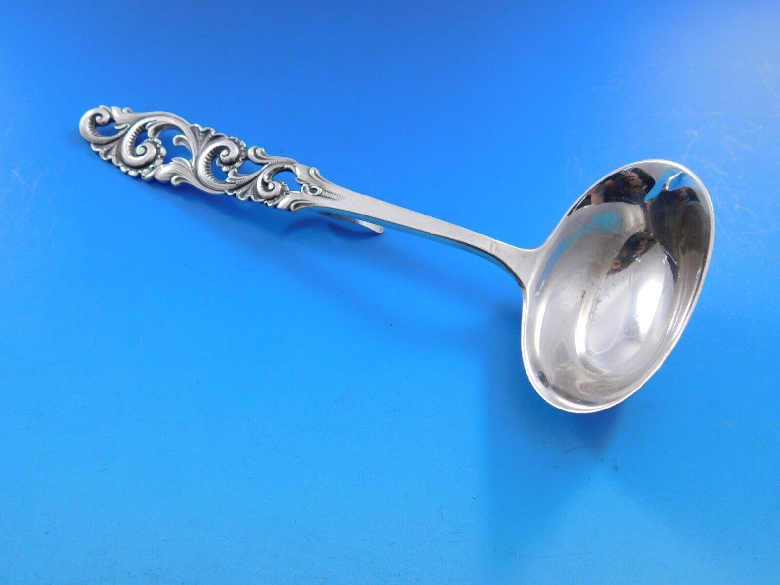Argento 925 Tele by Mylius Brodrene Mylius Silver Servizio di posate 55 pezzi Norvegese traforato in vendita