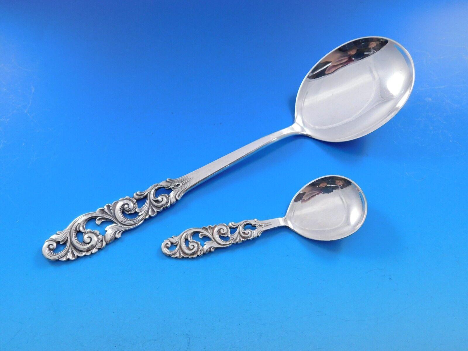Tele by Mylius Brodrene Mylius Silver Servizio di posate 55 pezzi Norvegese traforato in vendita 1