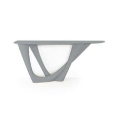 Tele Grey G-Console Duo Steel Base and Top by Zieta
