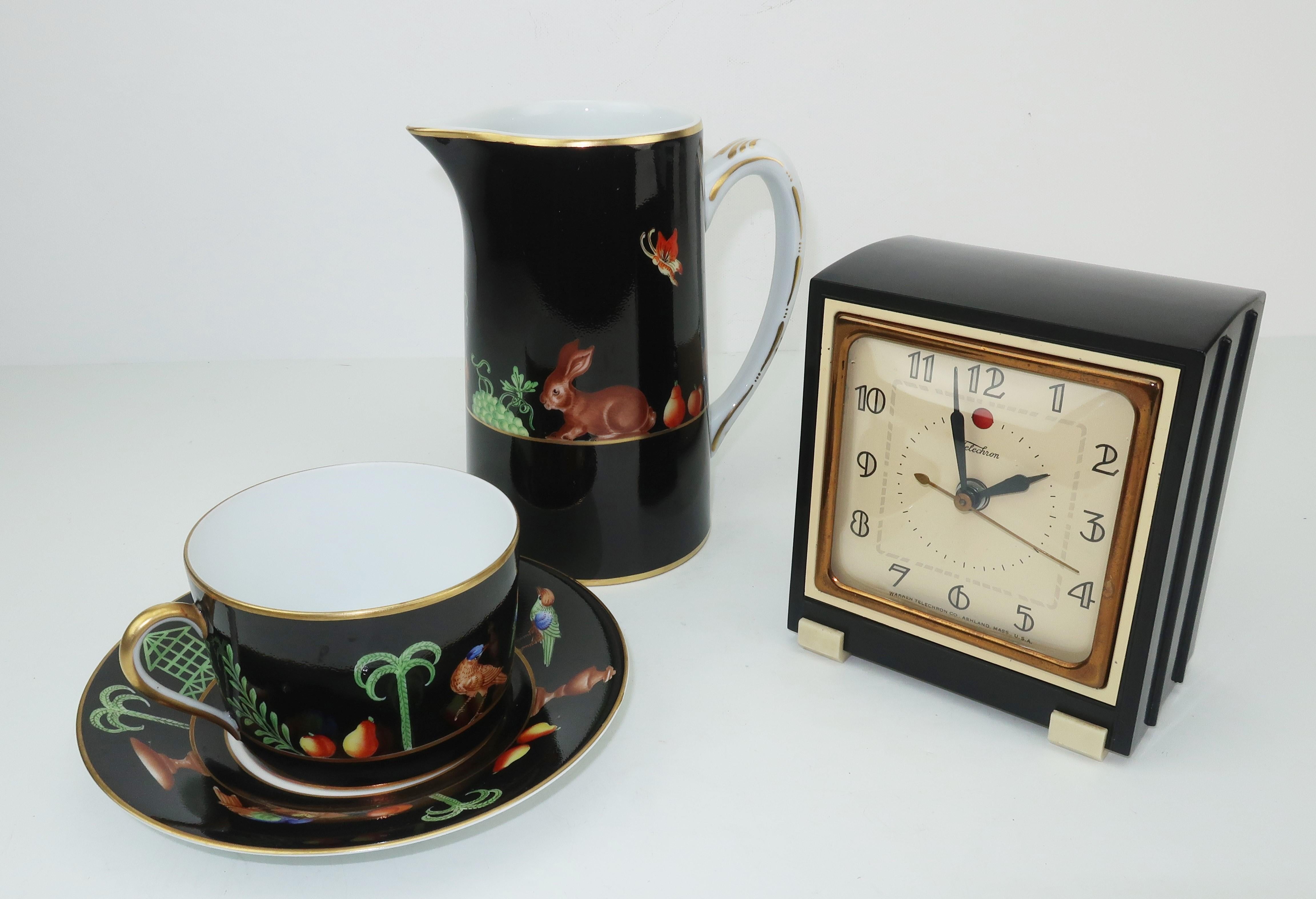 Telechron 1930's Art Deco Alarm Clock 4
