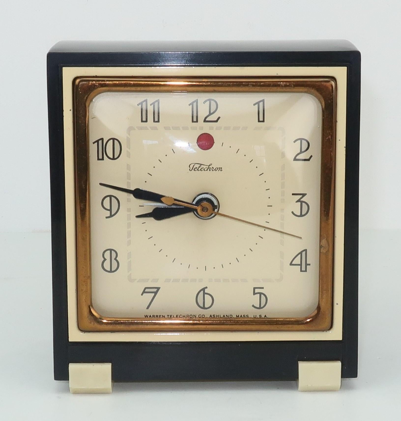 If Coco Chanel designed a clock then this art deco cutie, with its crisp black and white style, would be the result. Instead, all the credit goes to Telechron, an American company specializing in stylish and functional electric clocks considered to