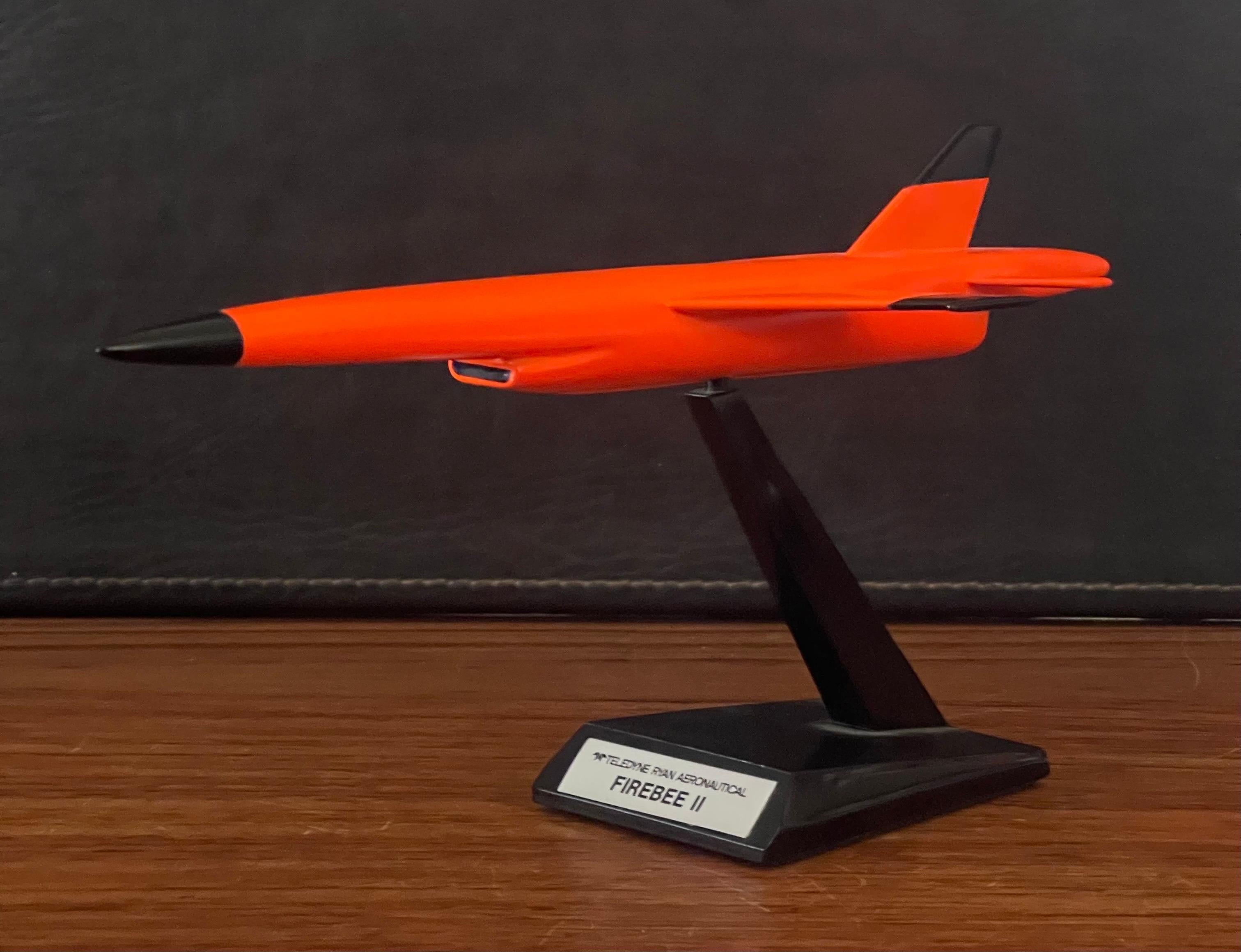 Acier inoxydable Modèle de bureau d'entrepreneur Drone Ryan Firebee II de Teledyne en vente