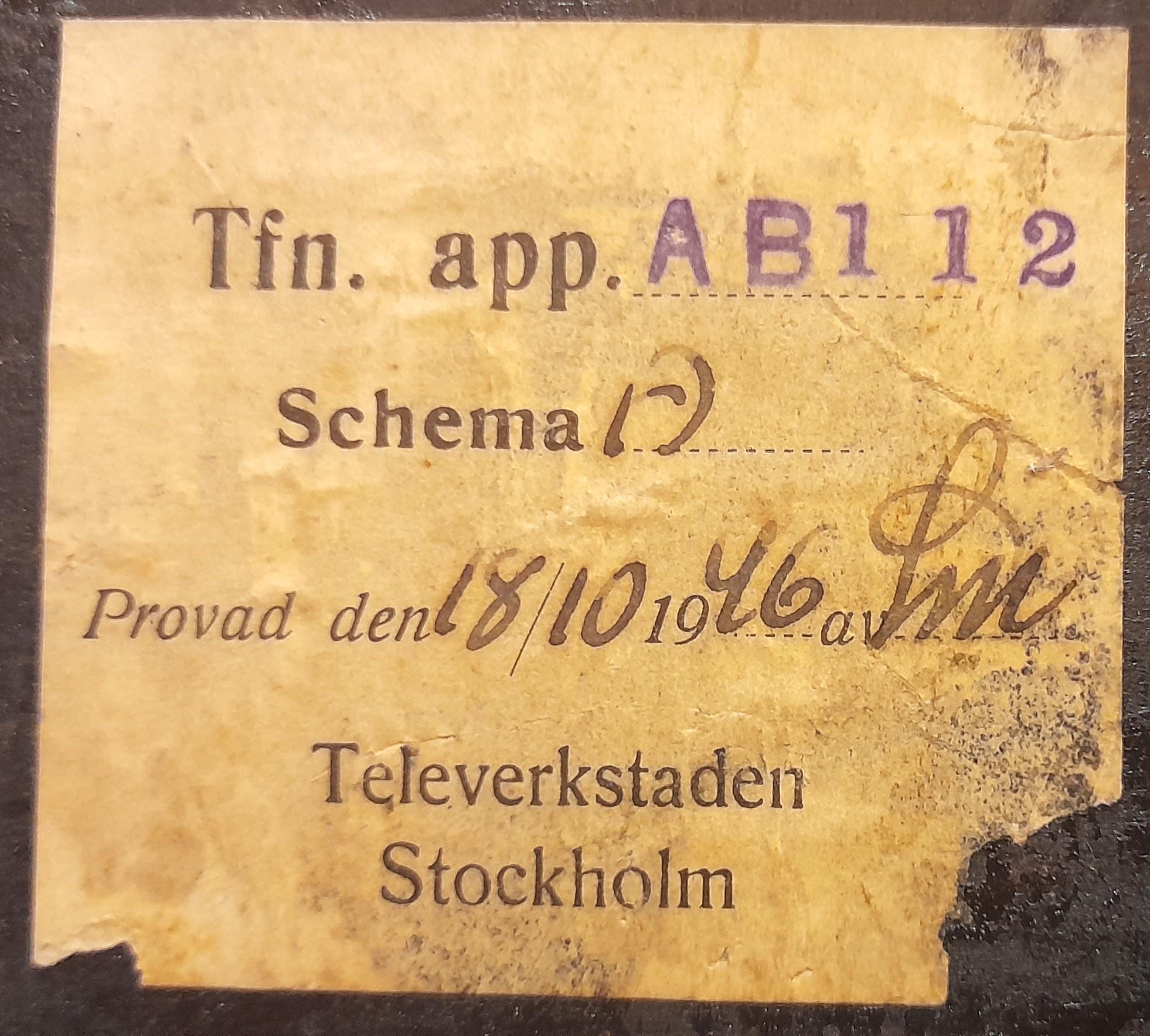 Téléphone de bureau vintage Telegrafverkets Verkstad Stockholm de 1910 Bon état - En vente à Cesena, FC