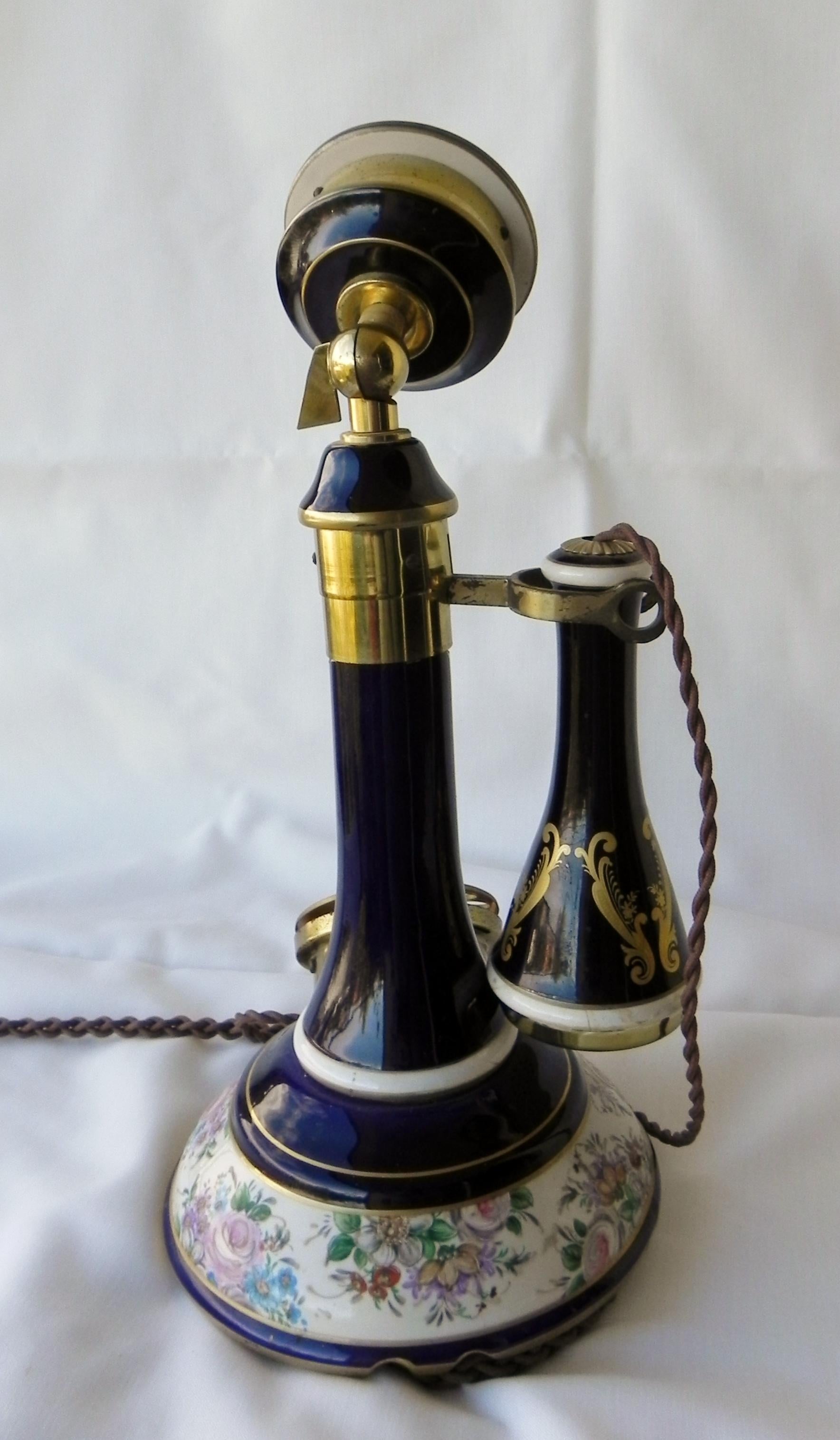 Telefono aus Keramik aus Limoges, 70.Jahre (Ende des 20. Jahrhunderts) im Angebot