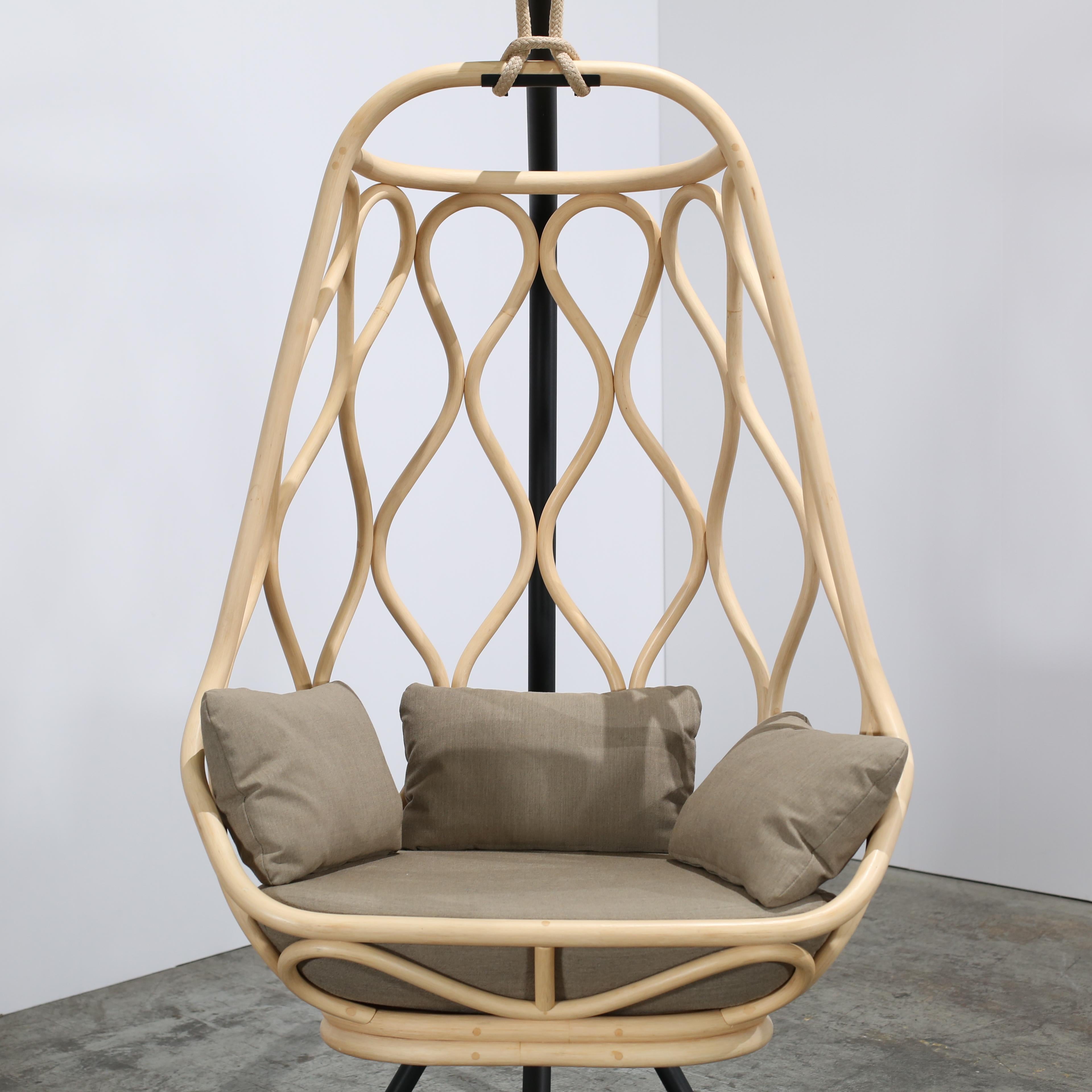 Modern Telegraph Three-Cushion Nautica Swing Chair For Sale