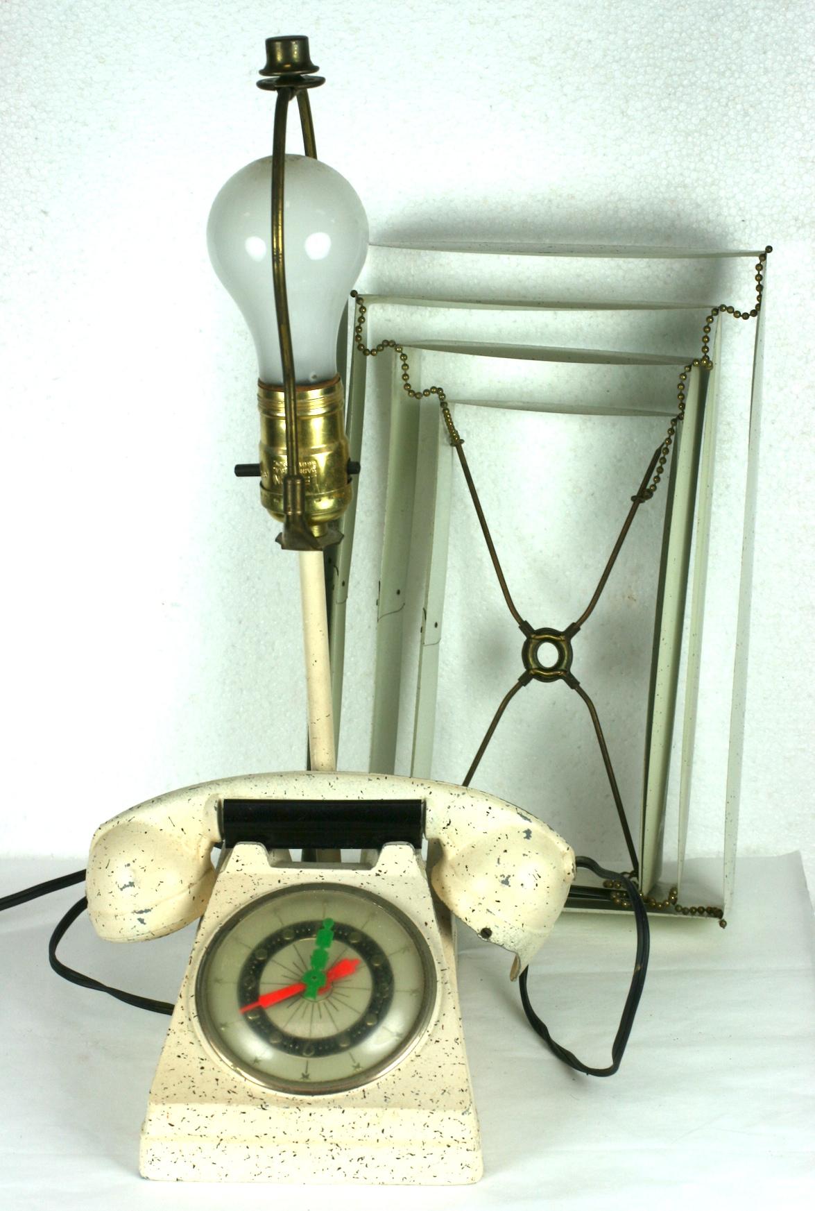 Telephone Clock Table Lamp 7