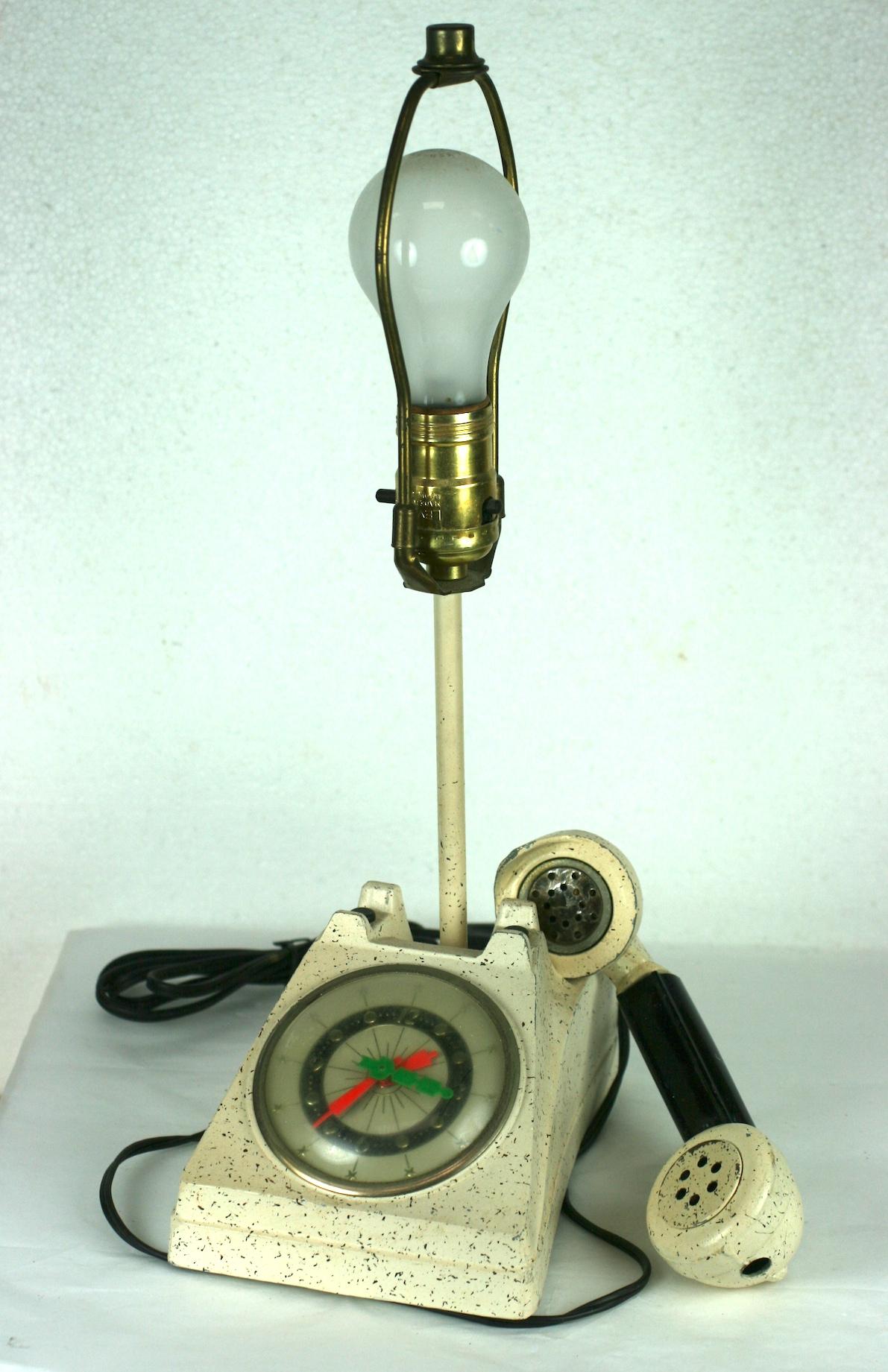 antique telephone lamp