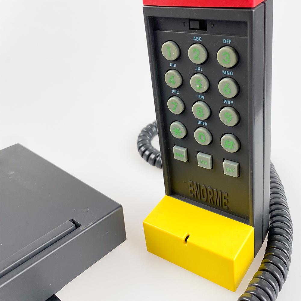 Italian Telephone Enorme designed by Ettore Sottsass for Brondi, 1986 For Sale