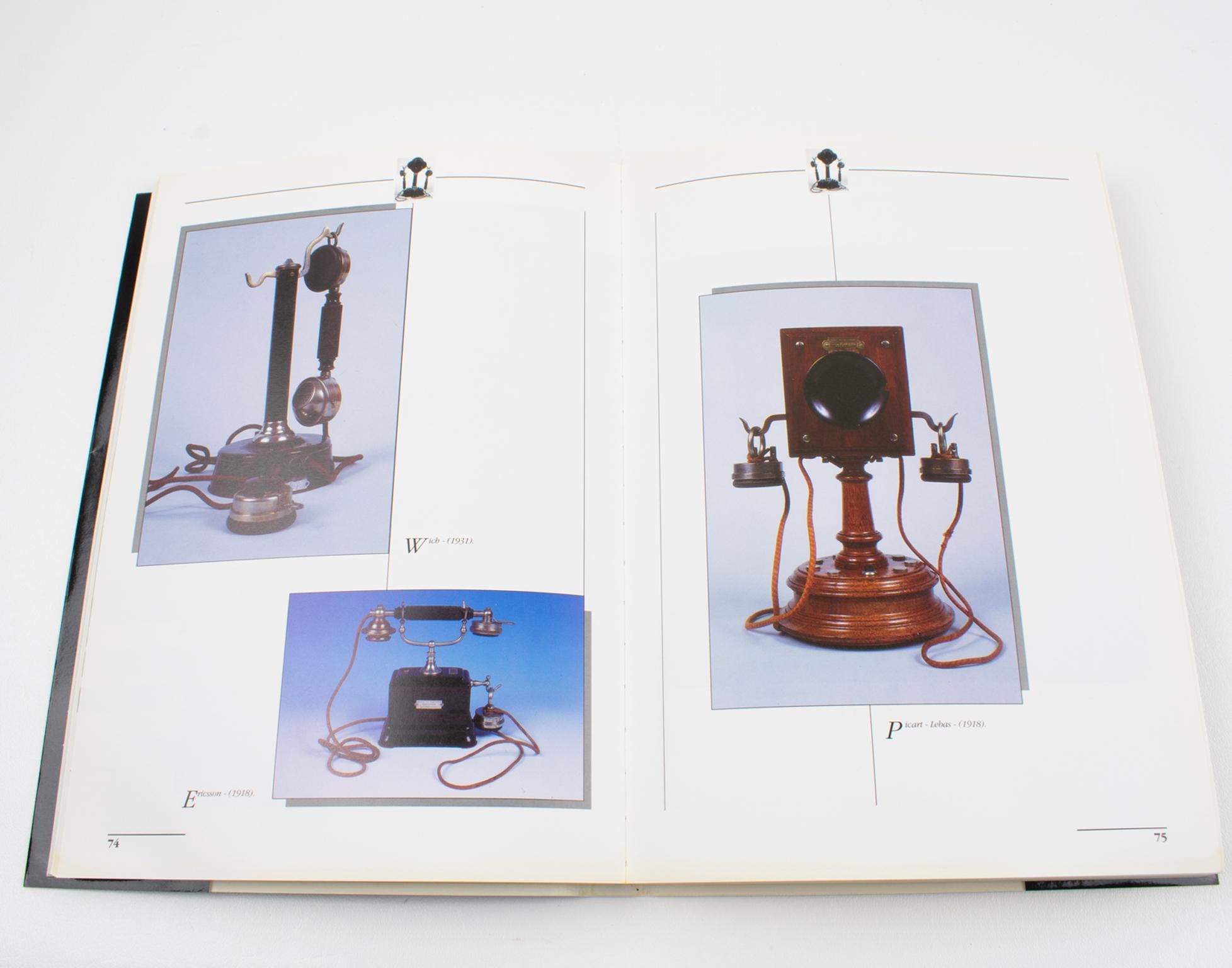 Telephone from Yesterday and Today, French Book by Claude Perardel, 1992 In Good Condition For Sale In Atlanta, GA