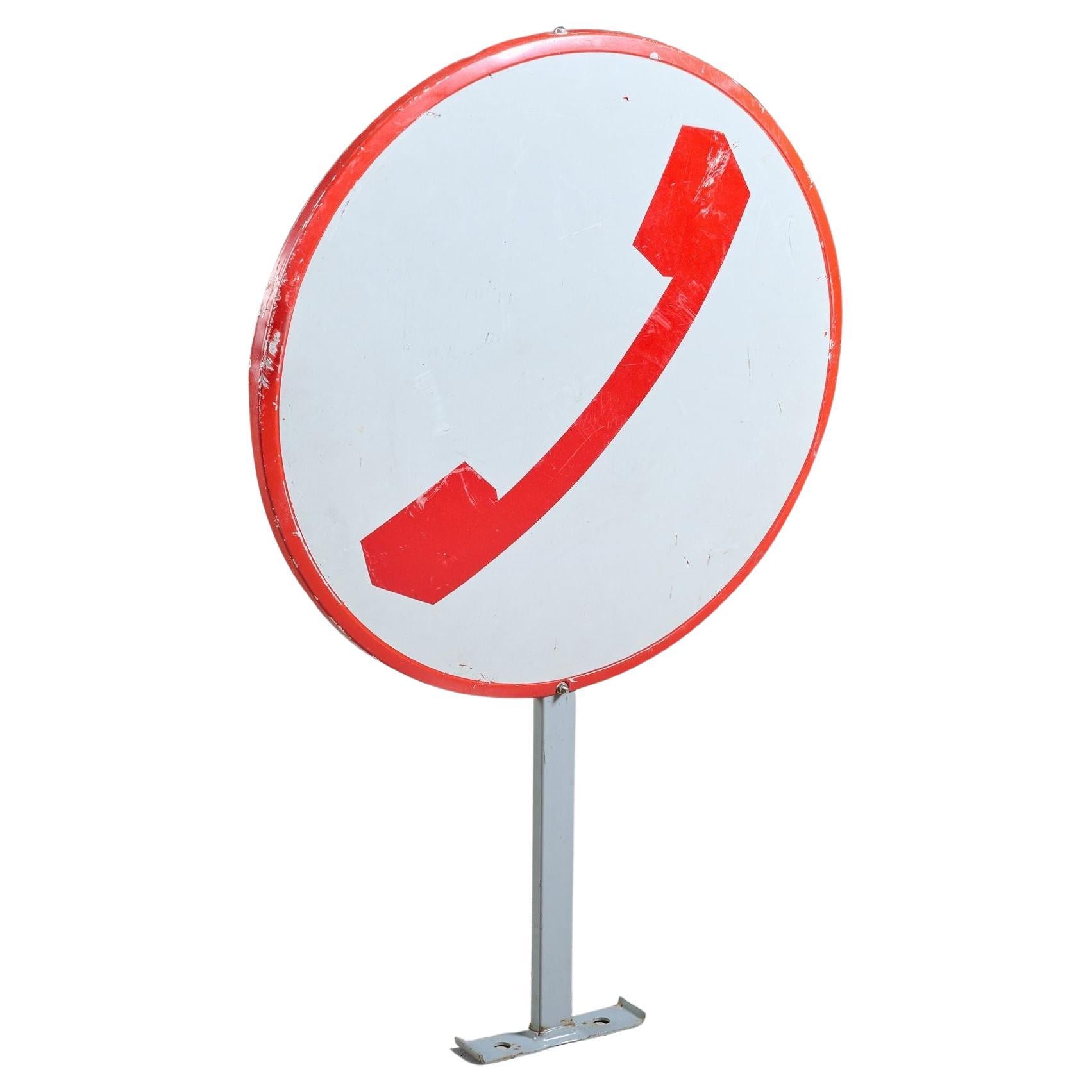 Telephone Sign For Sale