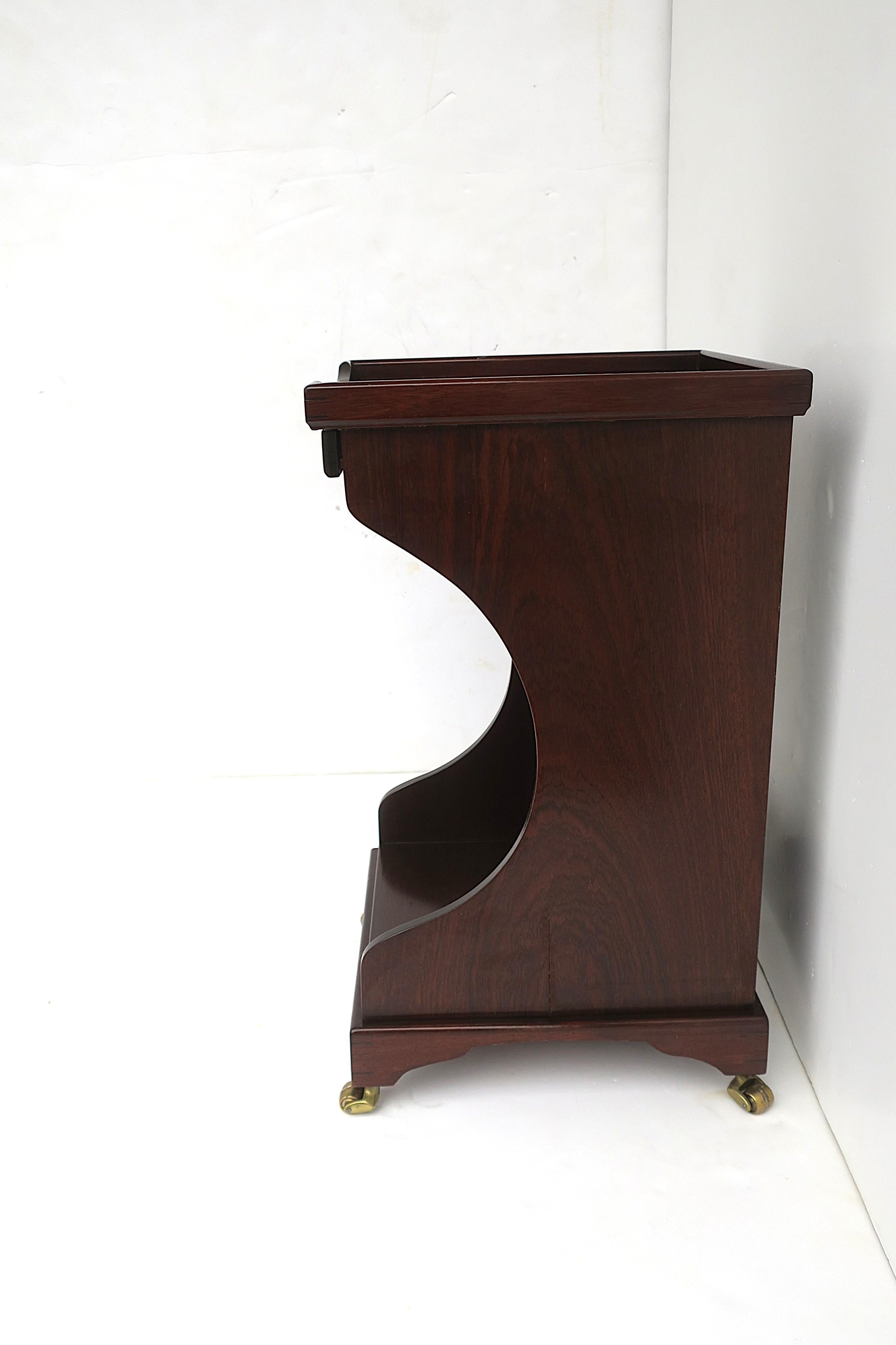 Mesa Telefónica Caoba Madera Cuero en venta 7