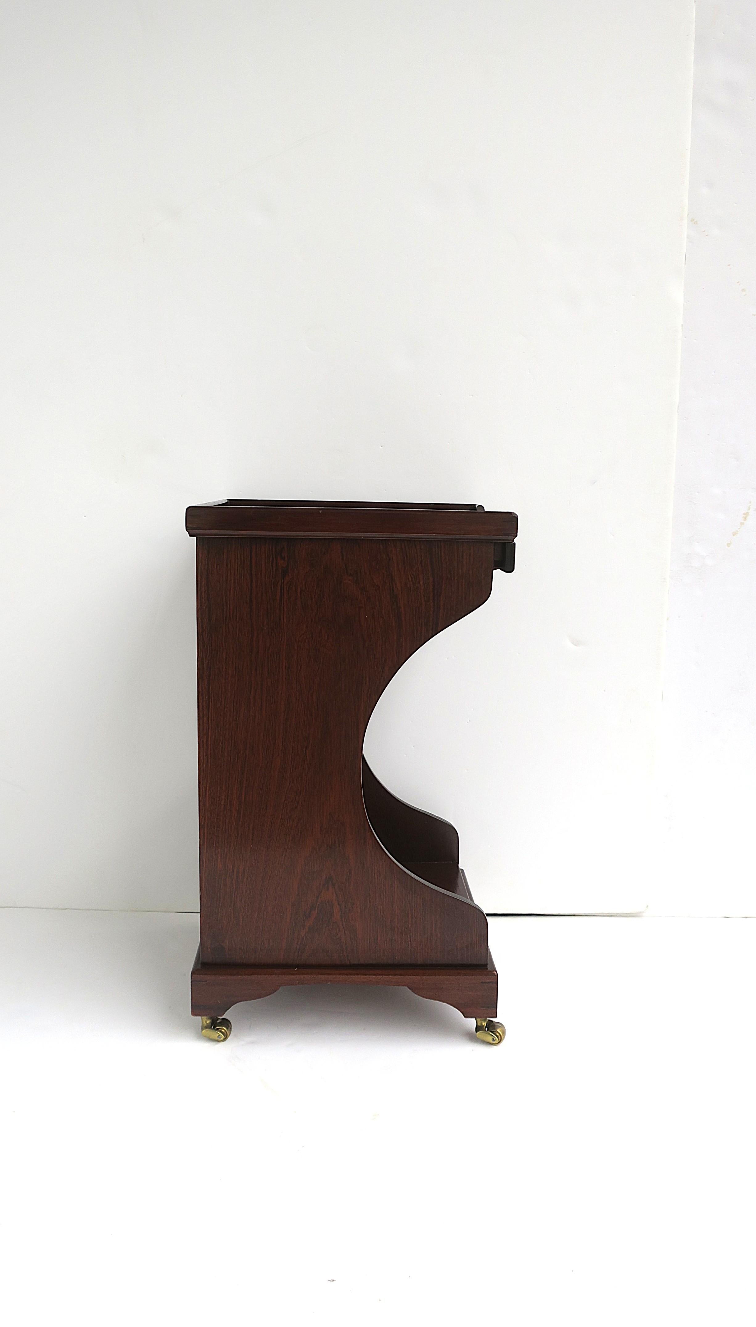 Mesa Telefónica Caoba Madera Cuero en venta 7