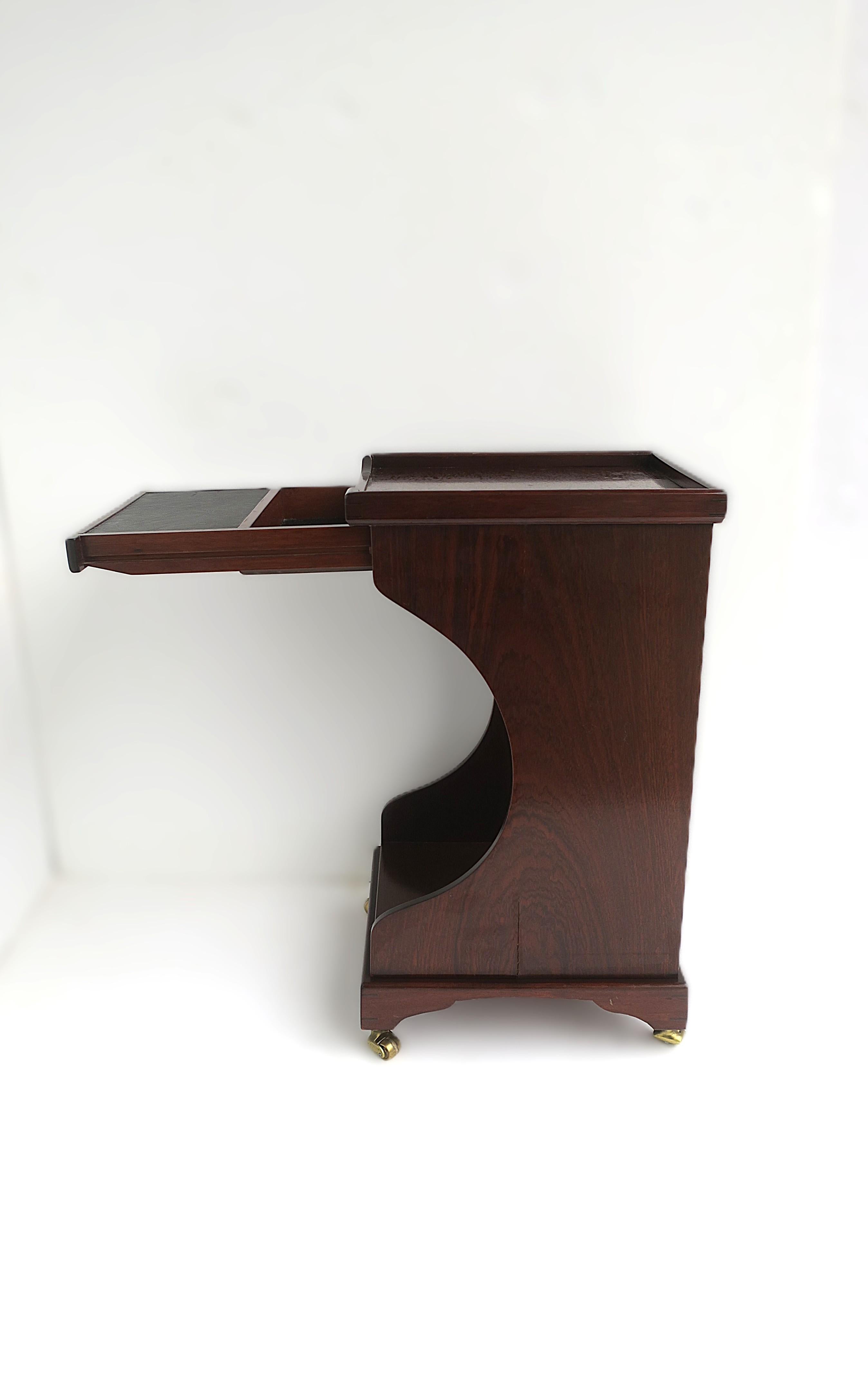 Mesa Telefónica Caoba Madera Cuero en venta 8