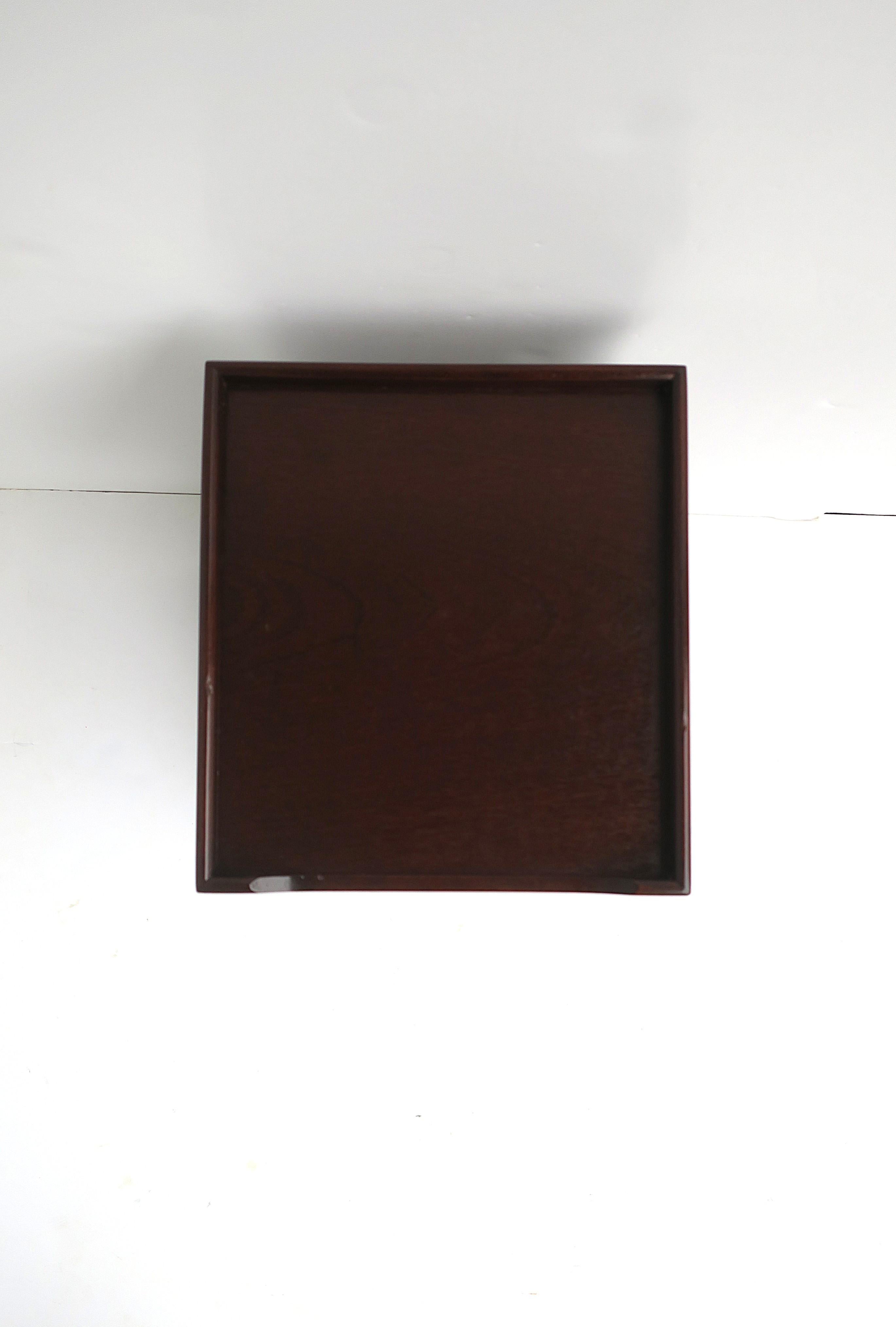 Mesa Telefónica Caoba Madera Cuero en venta 9