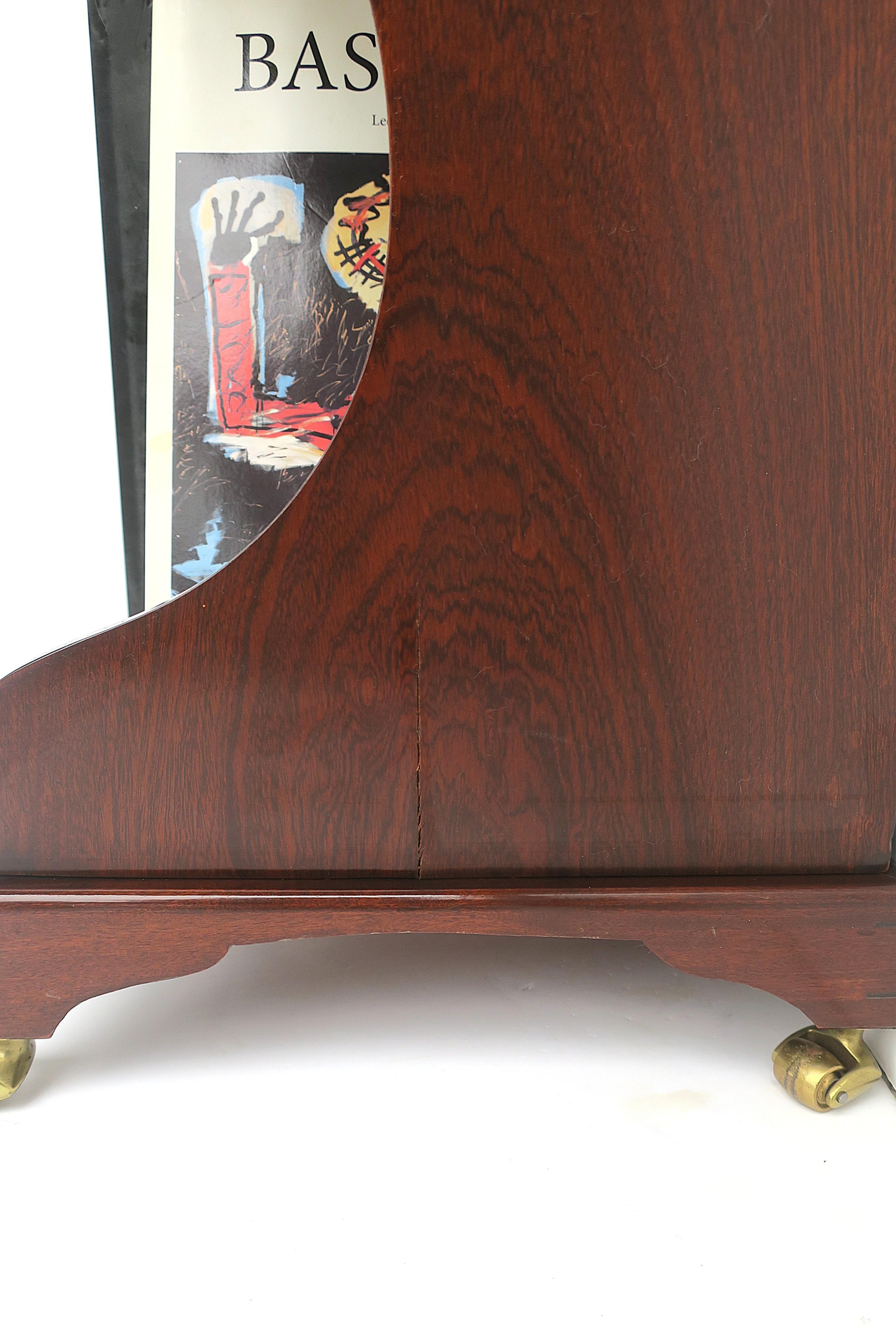 Mesa Telefónica Caoba Madera Cuero en venta 1
