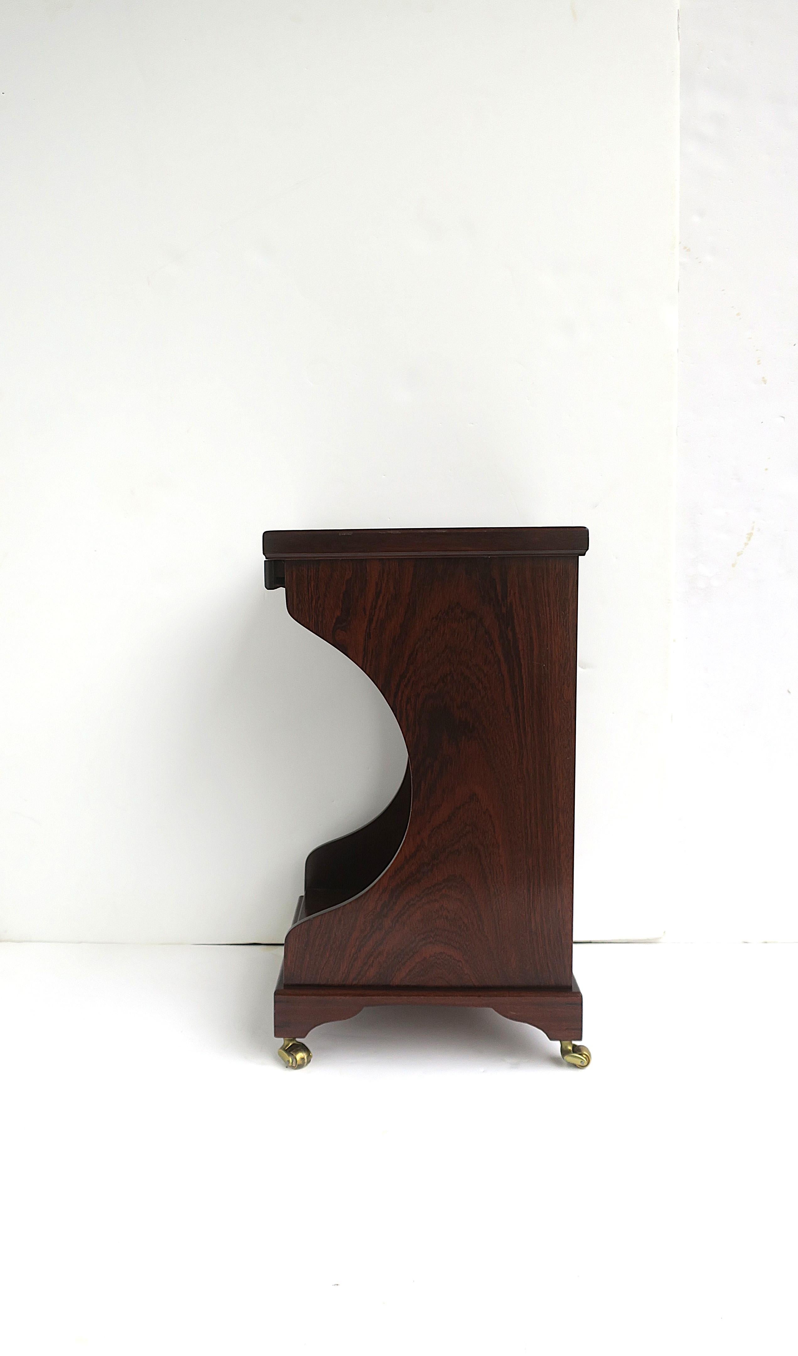 Mesa Telefónica Caoba Madera Cuero en venta 2
