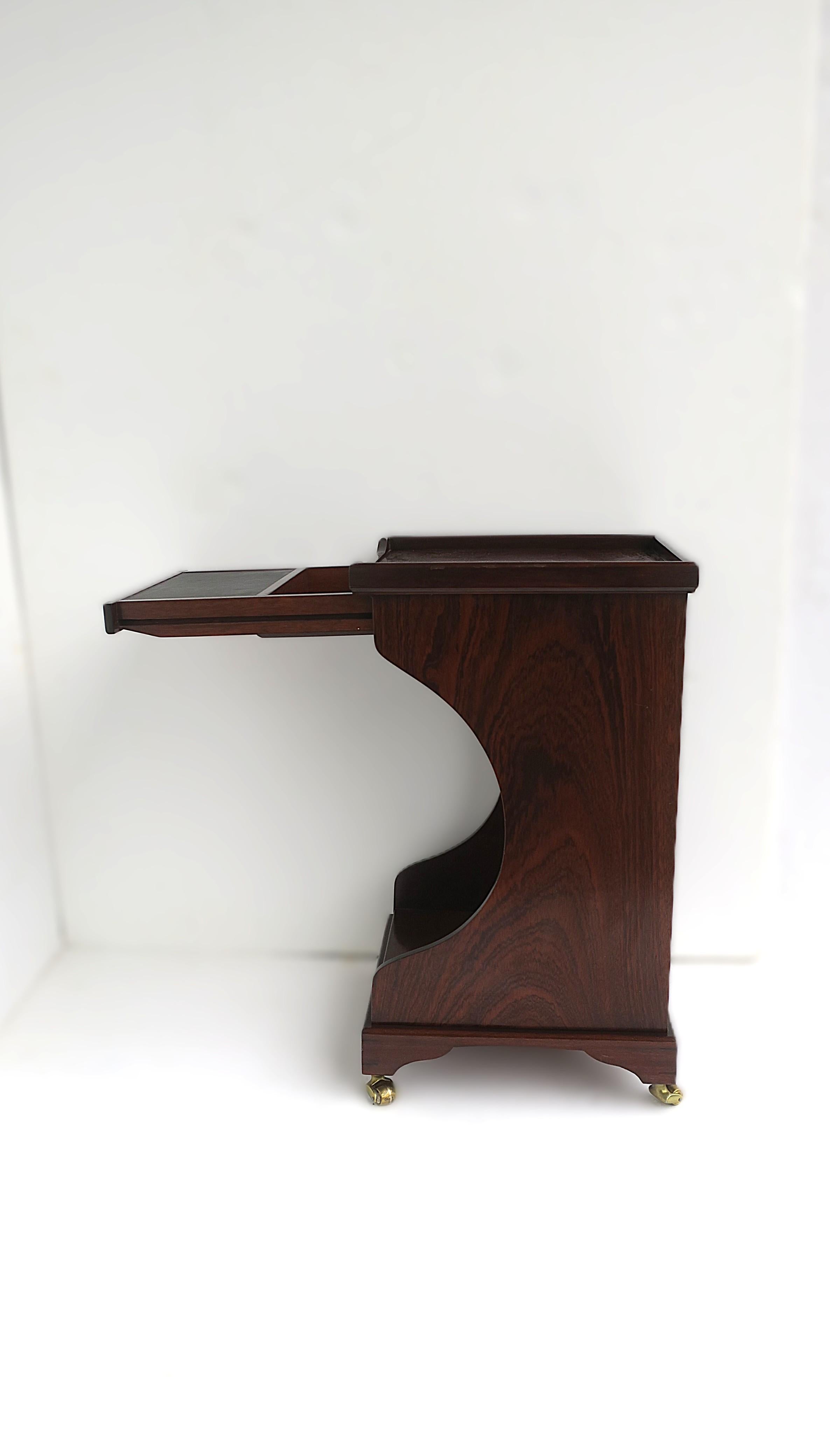 Mesa Telefónica Caoba Madera Cuero en venta 3
