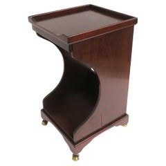 Mesa Telefónica Caoba Madera Cuero