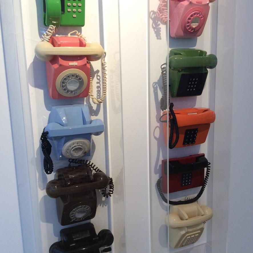 Acrylic 'Telephones' Sculpture by Laurence Poole, Contemporary