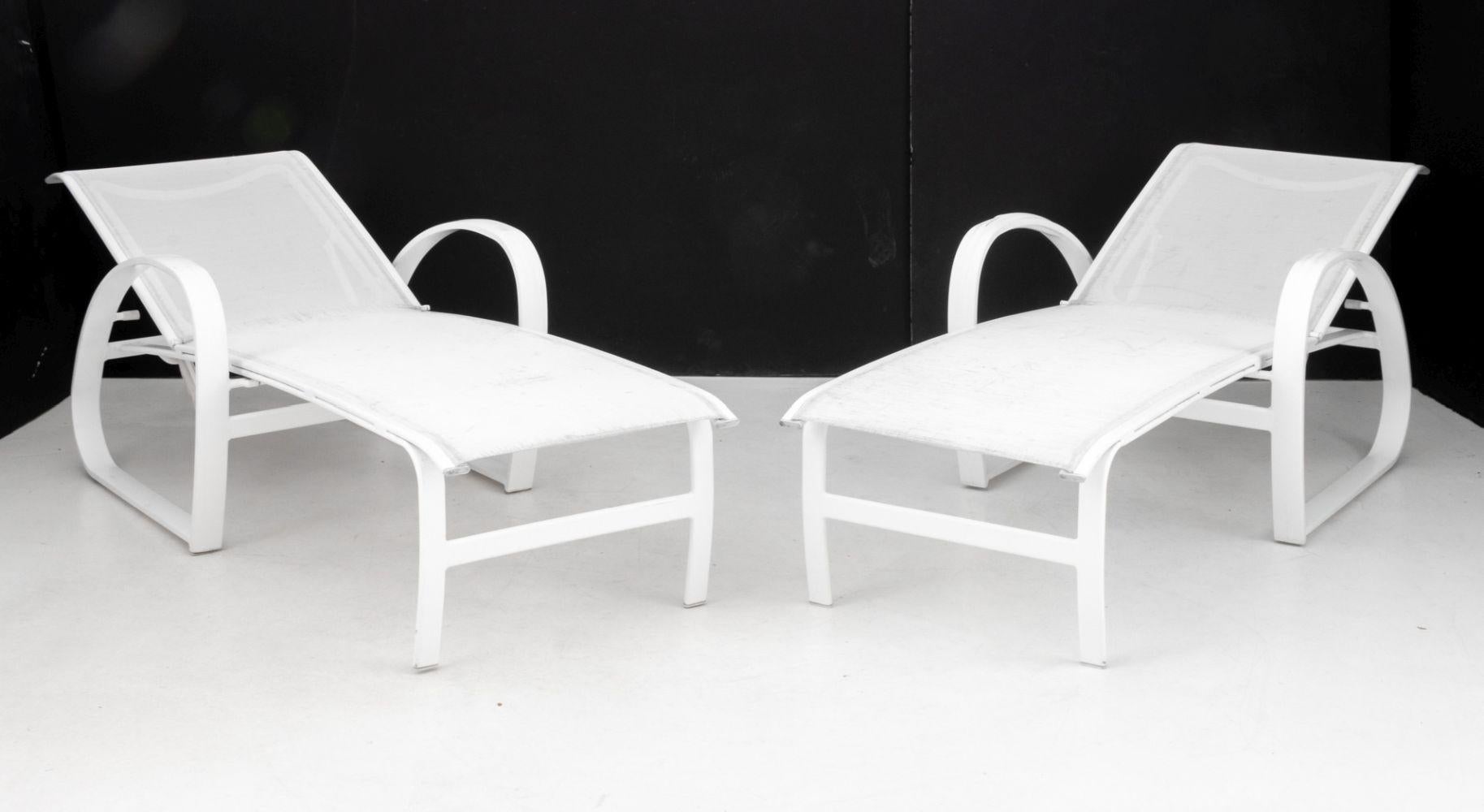 Teleskop Möbel Outdoor Chaise Longues, 4 im Angebot 10