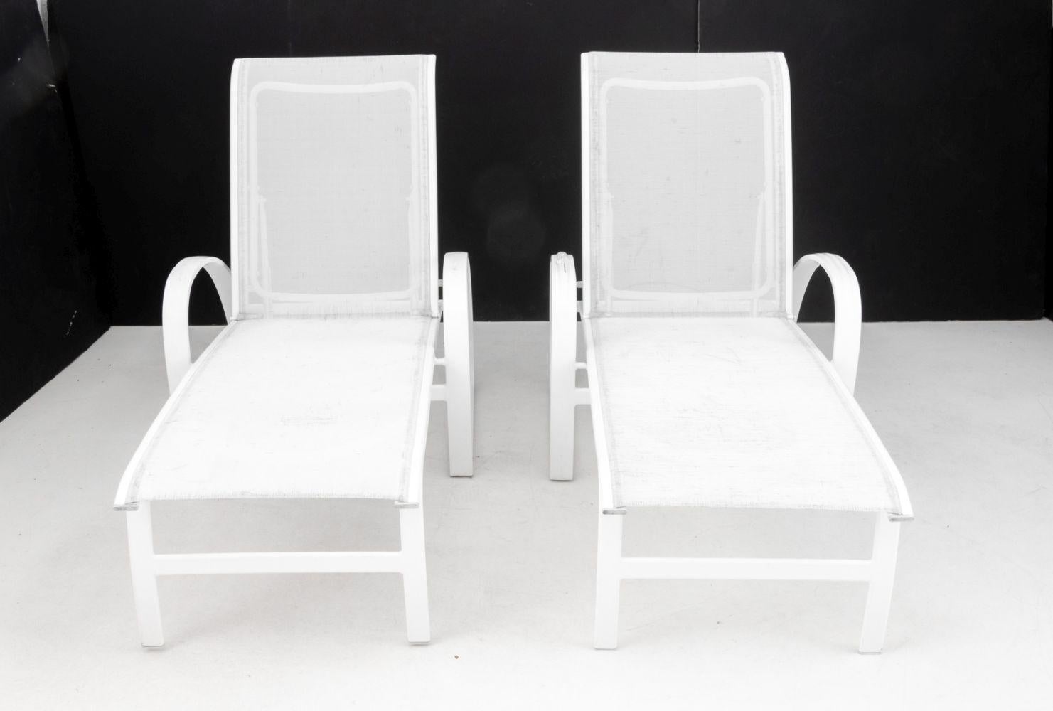 Teleskop Möbel Outdoor Chaise Longues, 4 im Angebot 1