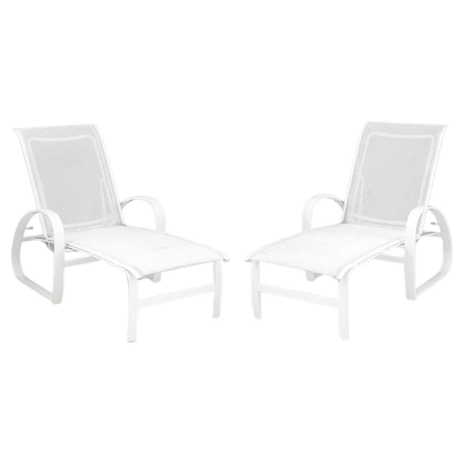 Chaise longue da esterno Telescope Furniture, coppia