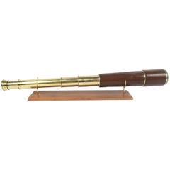 Telescope Made of Brass and Leather Made in Manchester in the Early 1900s