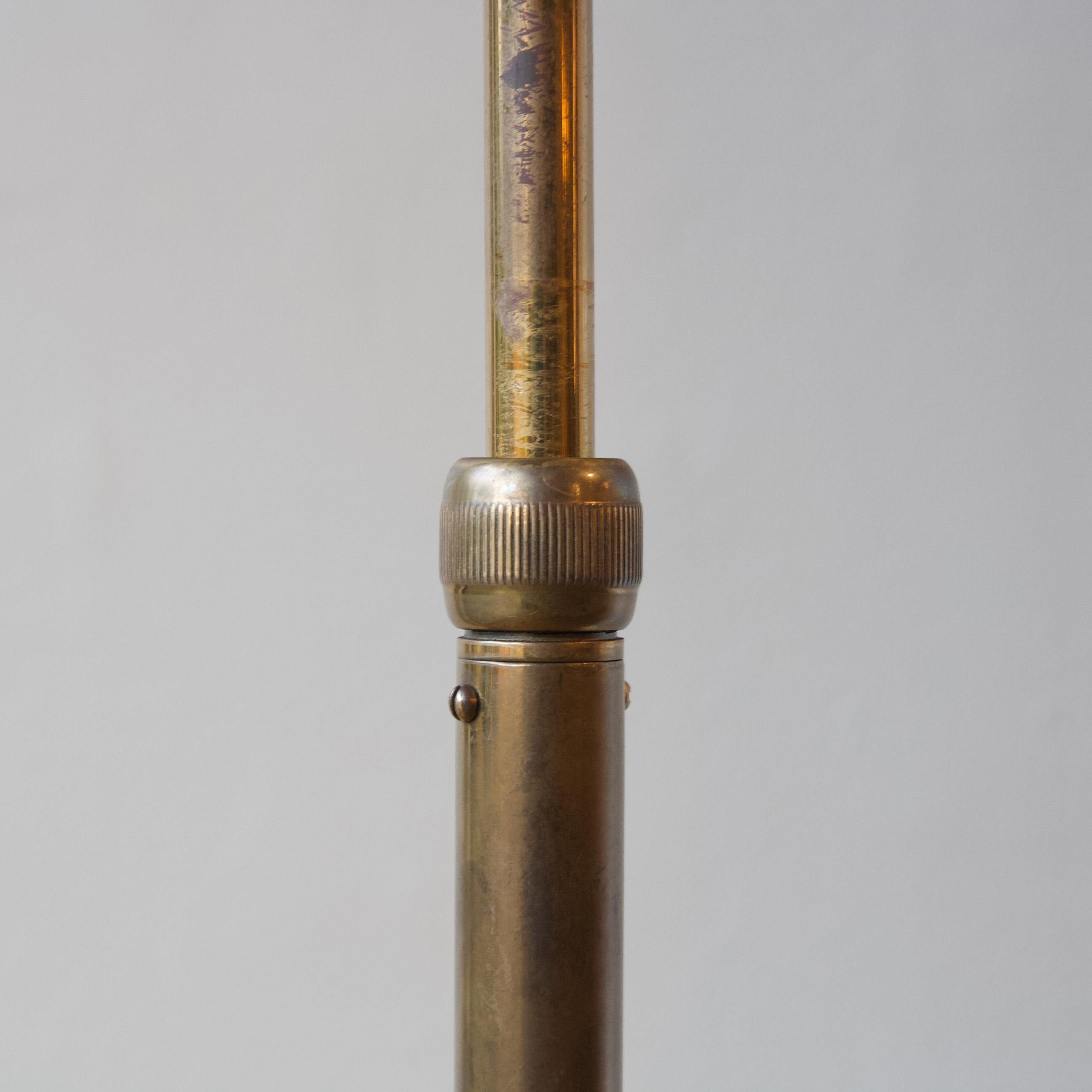Mid-Century Modern Telescopic Brass Floor Lamp