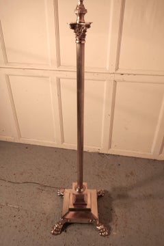 Telescopic Floor Lamp Brass Standard Lamp