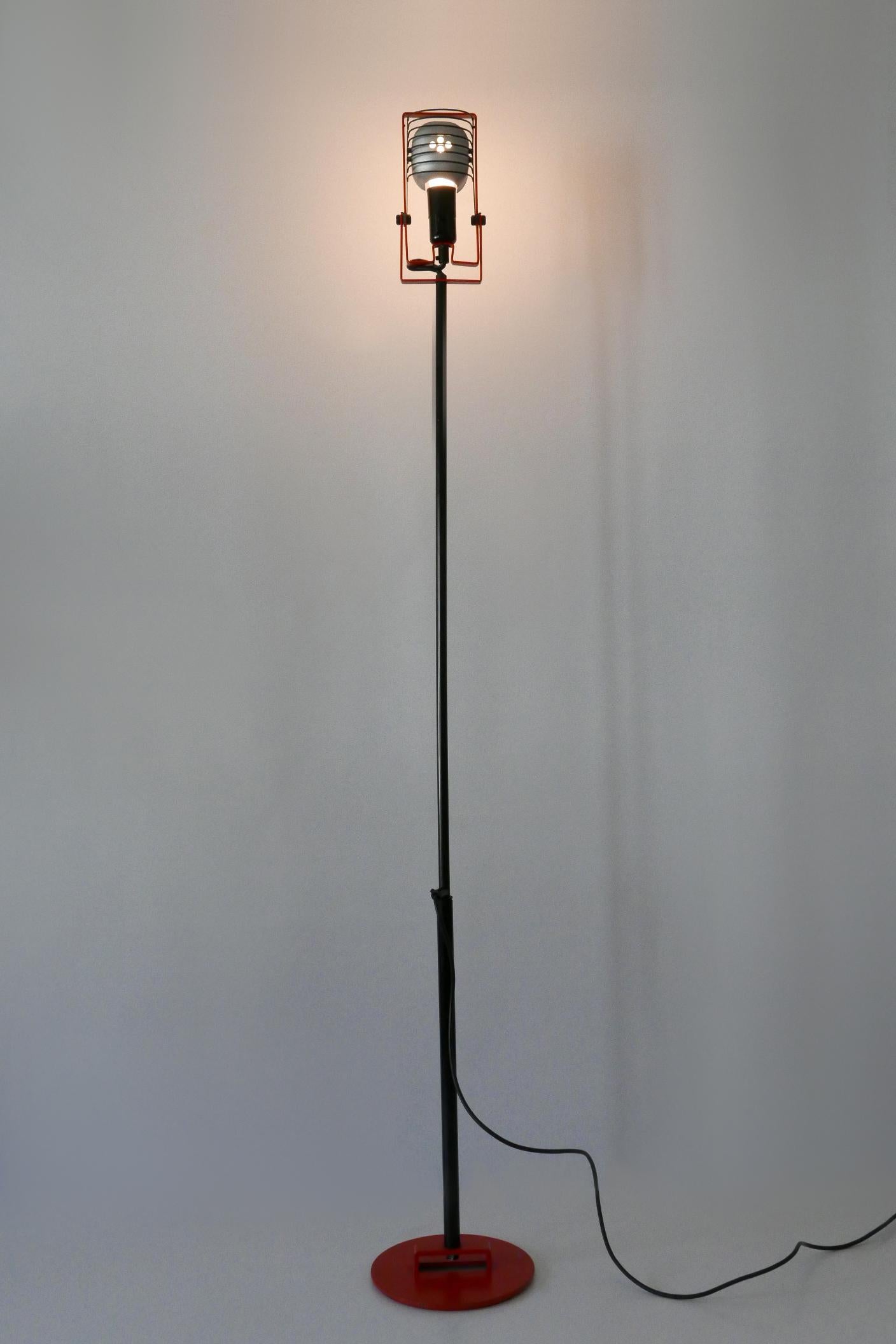 Metal Telescopic Floor Lamp or Reading Light Sintesi by Ernesto Gismondi for Artemide For Sale