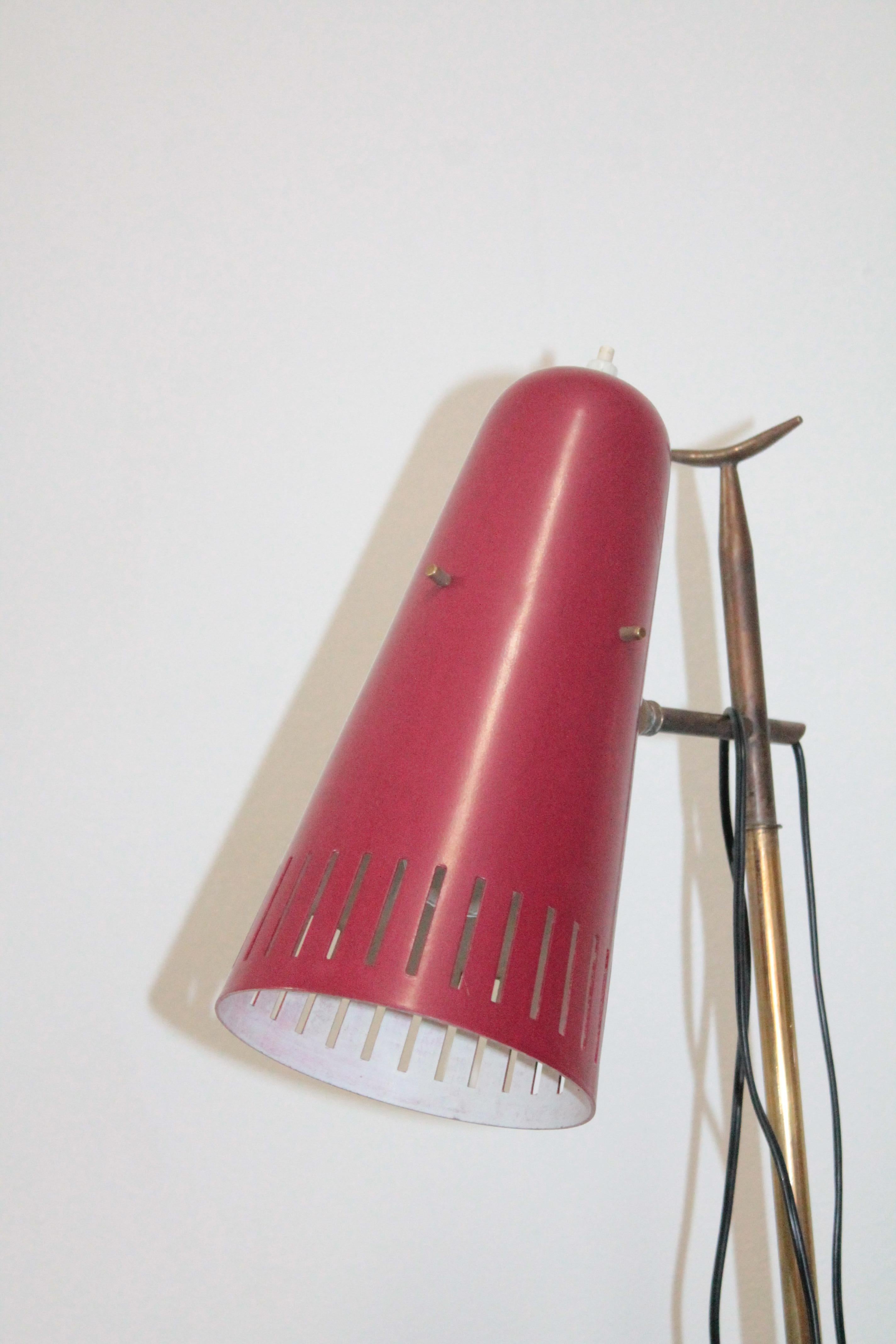 Telescopic Italian Floor Lamp in the Style of Giuseppe Ostuni, 1950s 1