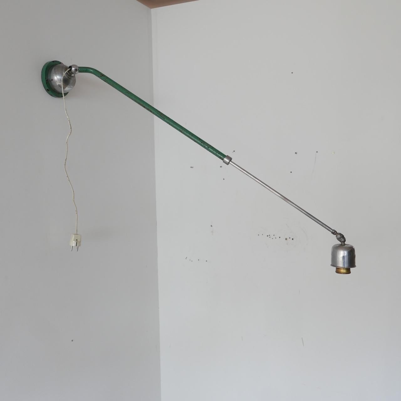 Telescopic Swedish Painted Extendable Industrial Wall Light For Sale 7