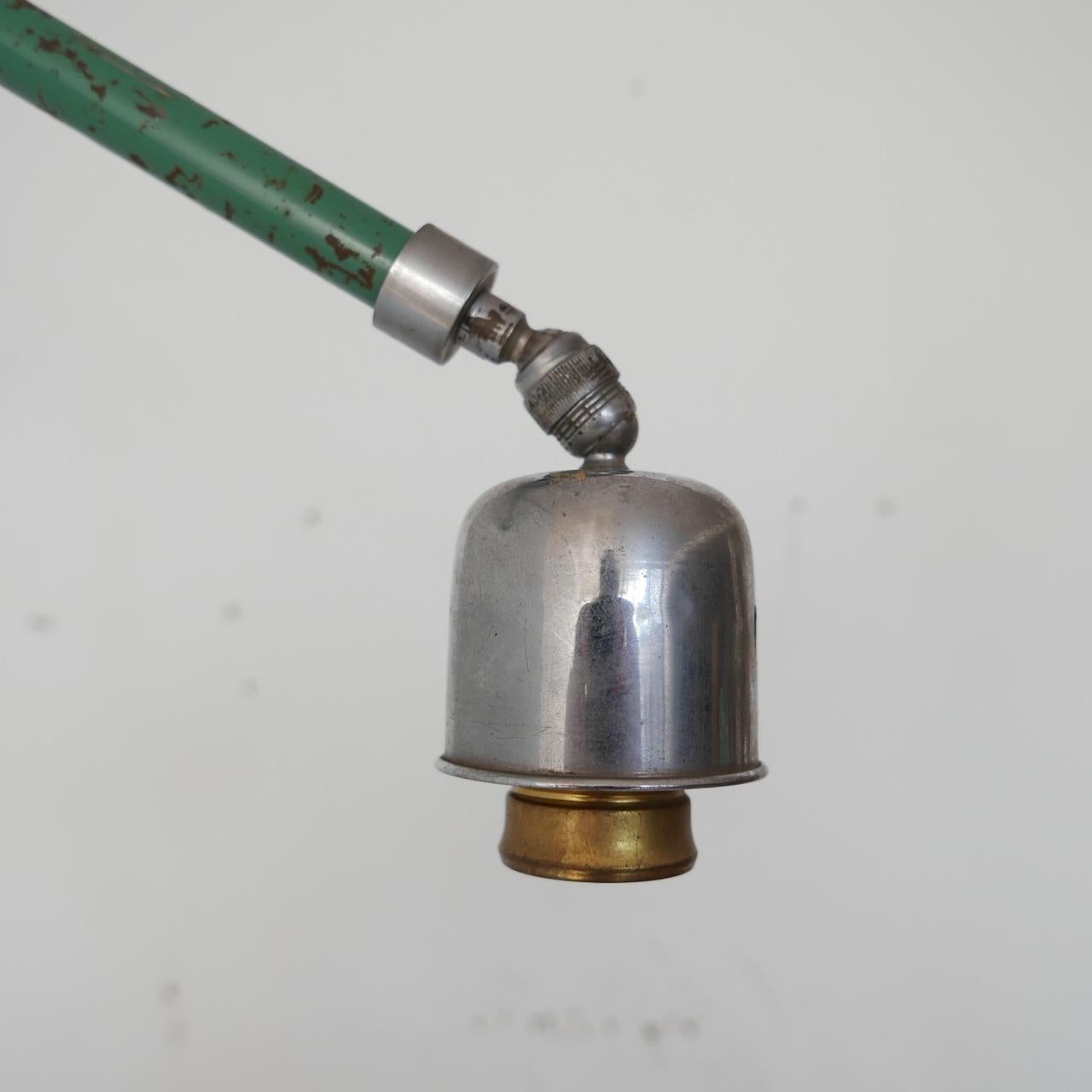 Telescopic Swedish Painted Extendable Industrial Wall Light In Good Condition For Sale In London, GB