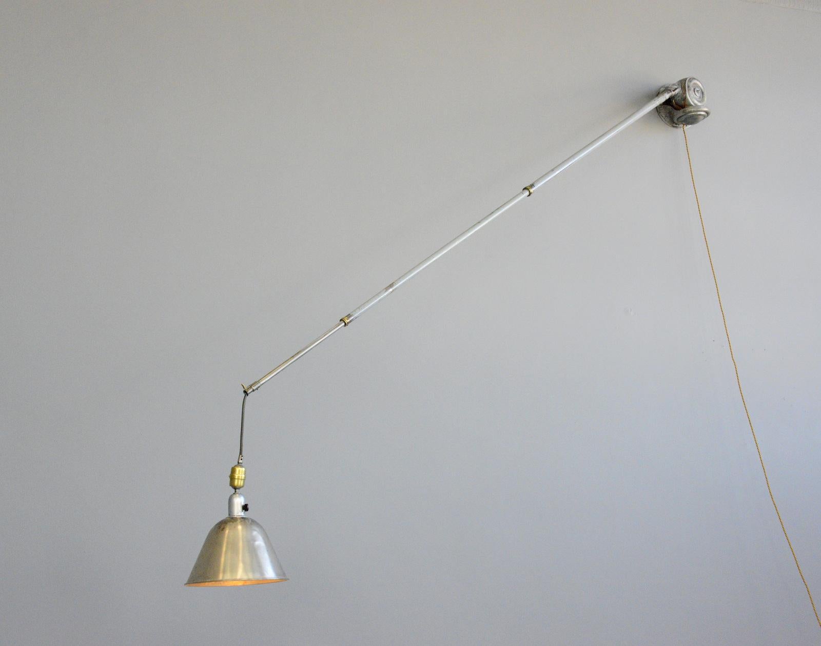 Telescopic Task Lamp by Johan Petter Johansson for Triplex, 1920s 2
