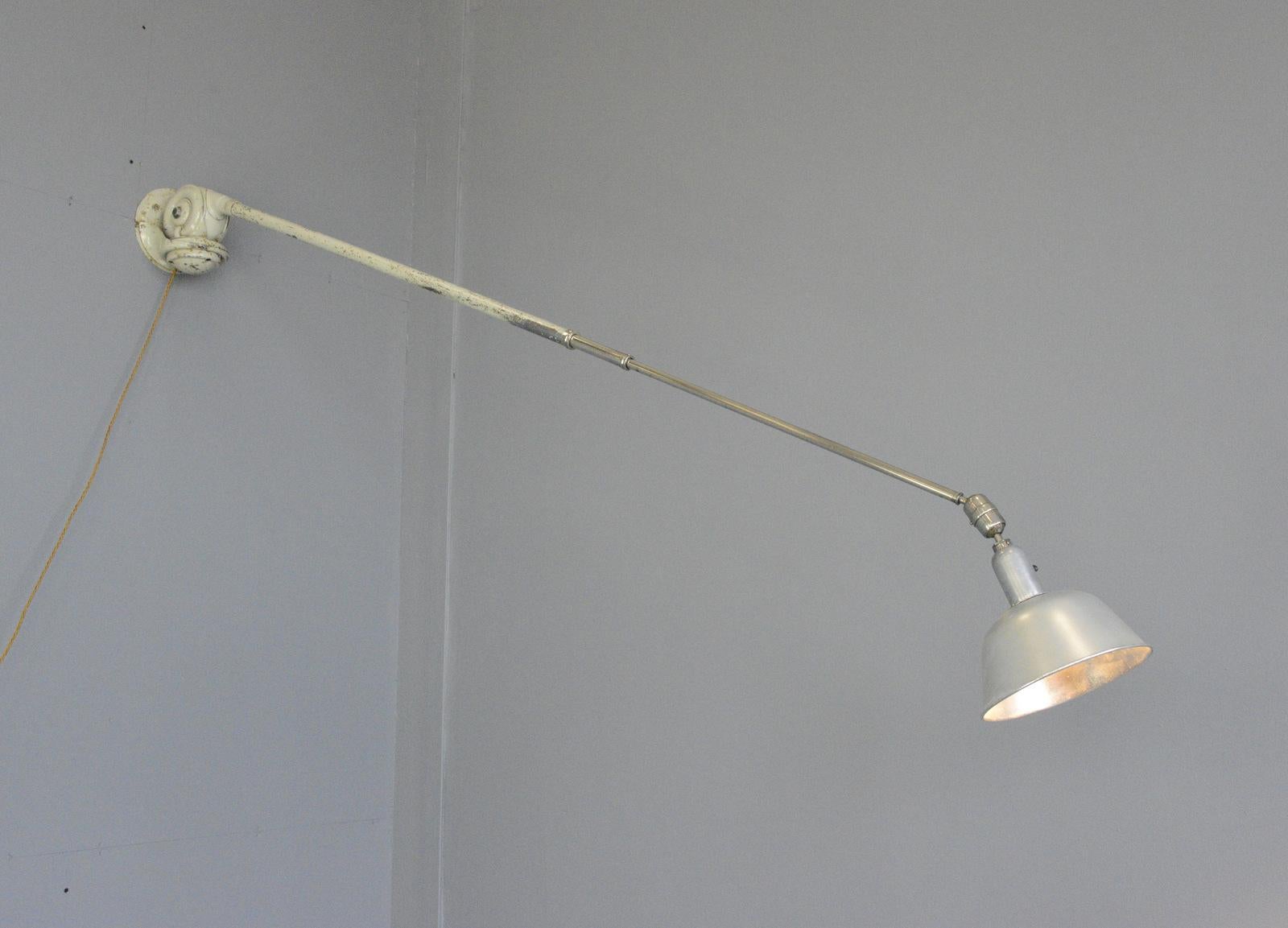Telescopic Task Lamp by Johan Petter Johansson for Triplex, 1920s 3