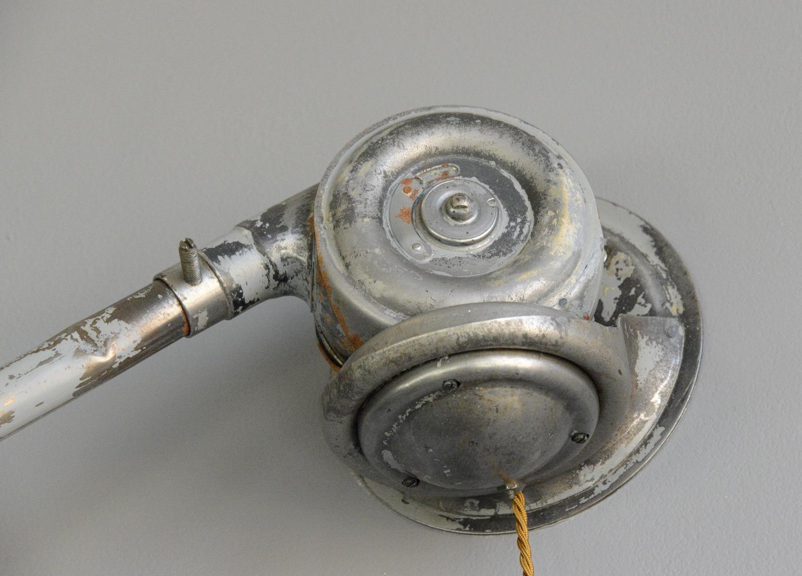 Industrial Telescopic Task Lamp by Johan Petter Johansson for Triplex, 1920s