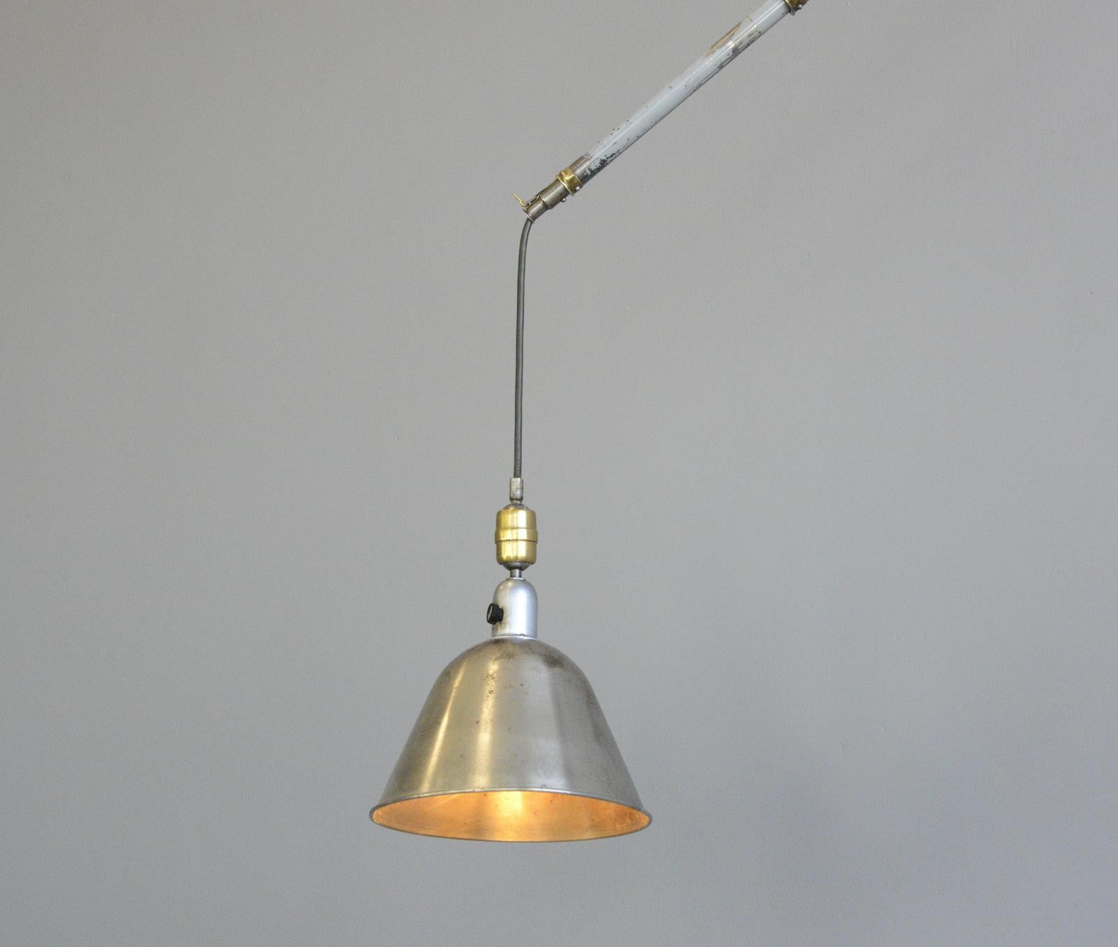 Swedish Telescopic Task Lamp by Johan Petter Johansson for Triplex, 1920s