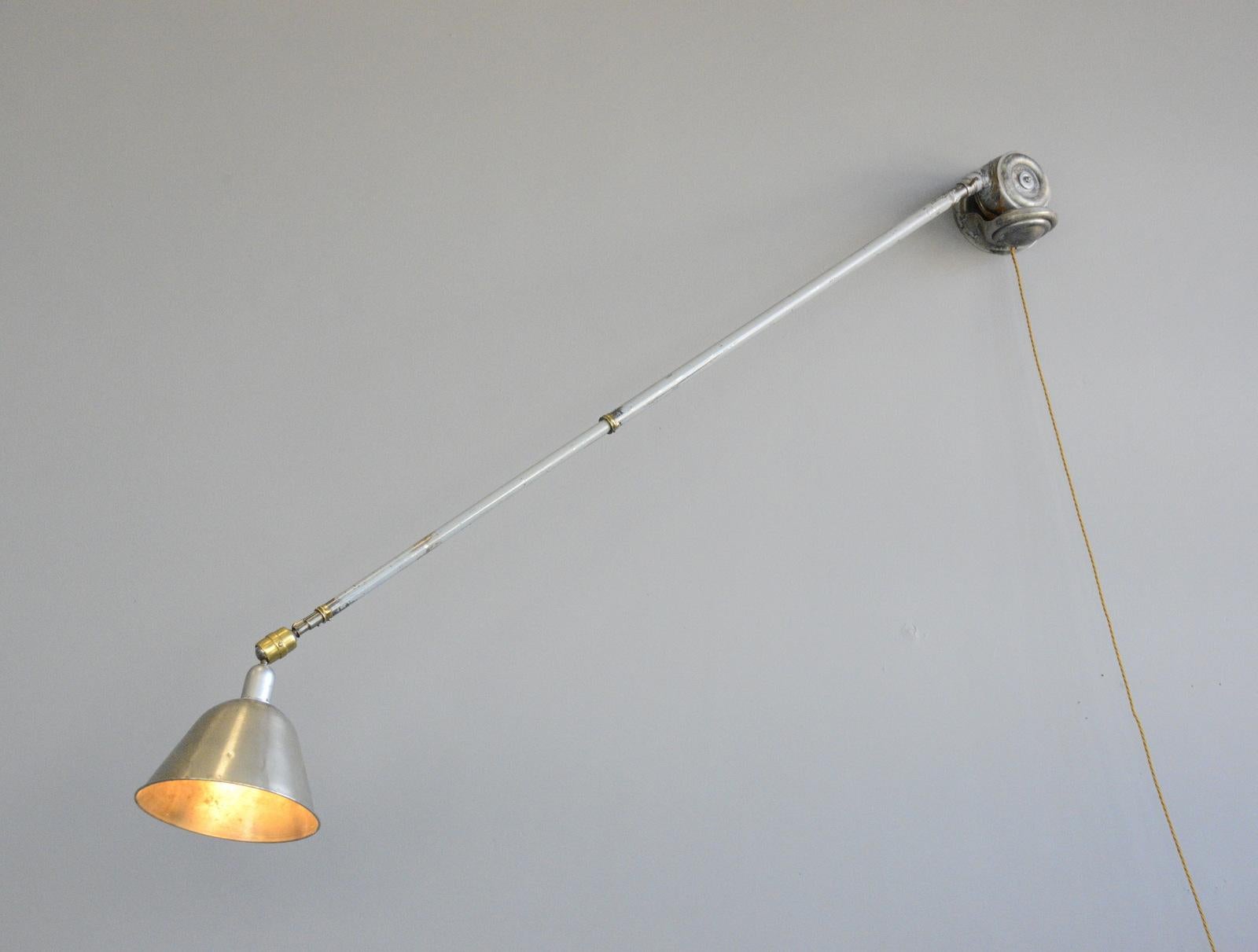 Early 20th Century Telescopic Task Lamp by Johan Petter Johansson for Triplex, 1920s