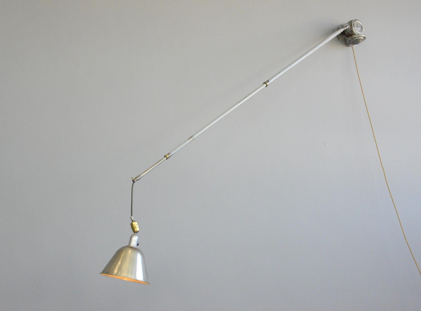 Telescopic Task Lamp by Johan Petter Johansson for Triplex, 1920s 1