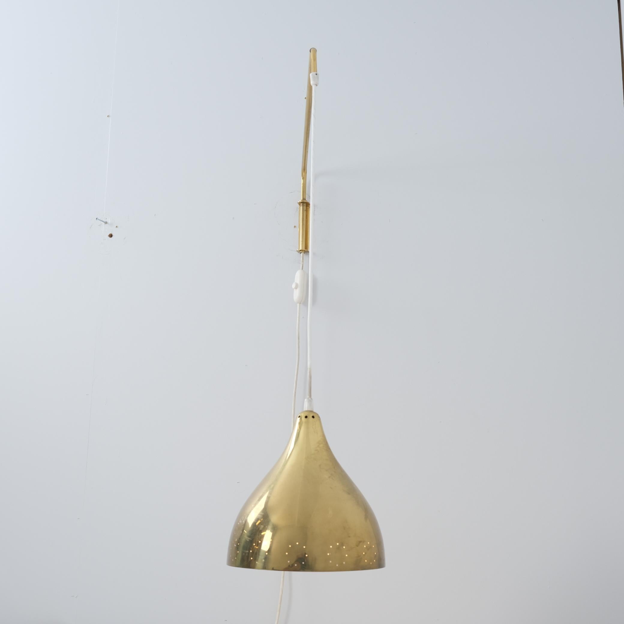 Teleskop-Wandleuchte Modell AO 1 ausfortiertem Messing, Itsu 1950er Jahre im Angebot 4