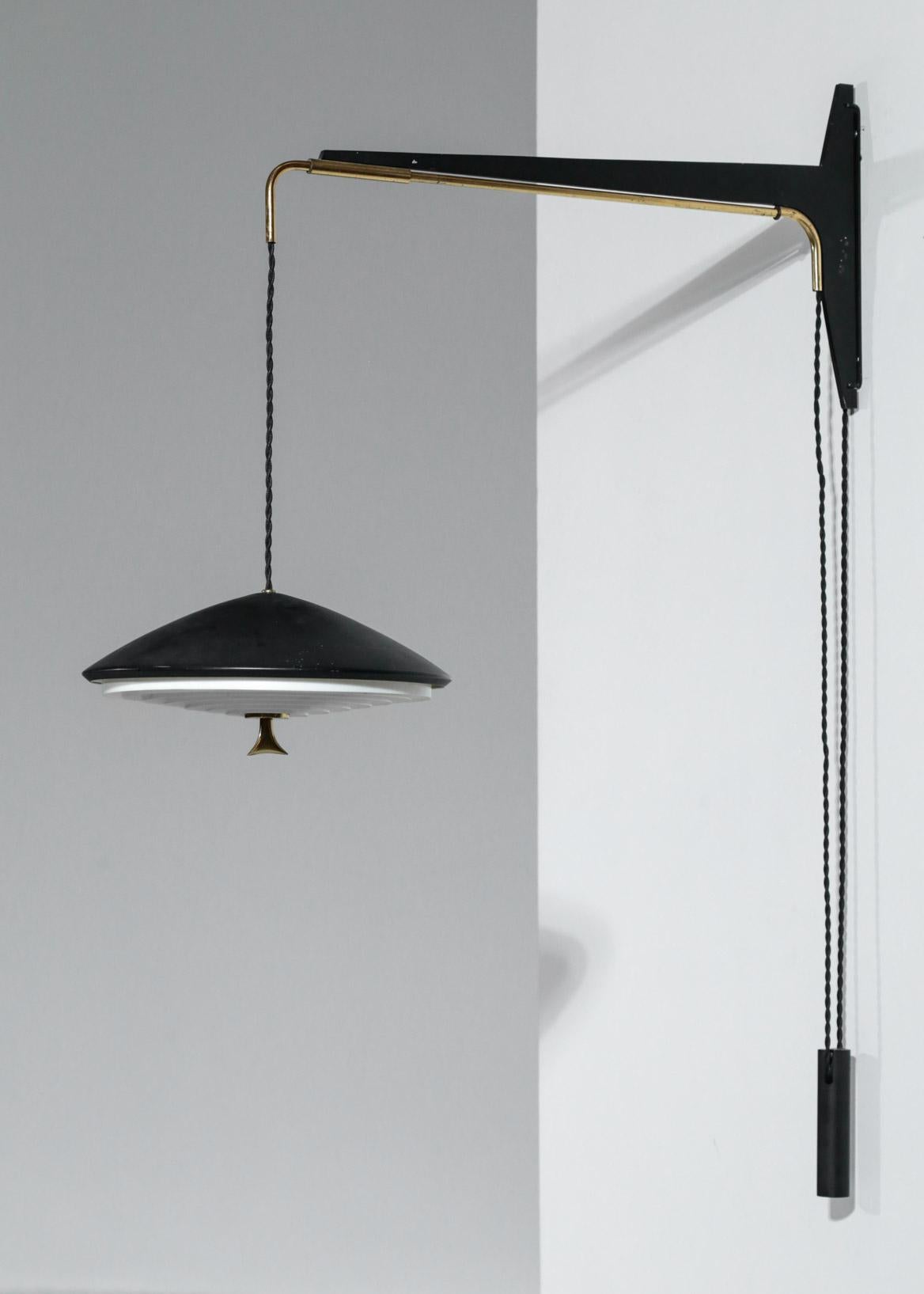 Mid-20th Century Telescopic Wall Light by Arlus French Design 