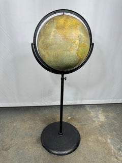 Telescoping Adjustable World Globe by Rand McNally, Chicago
