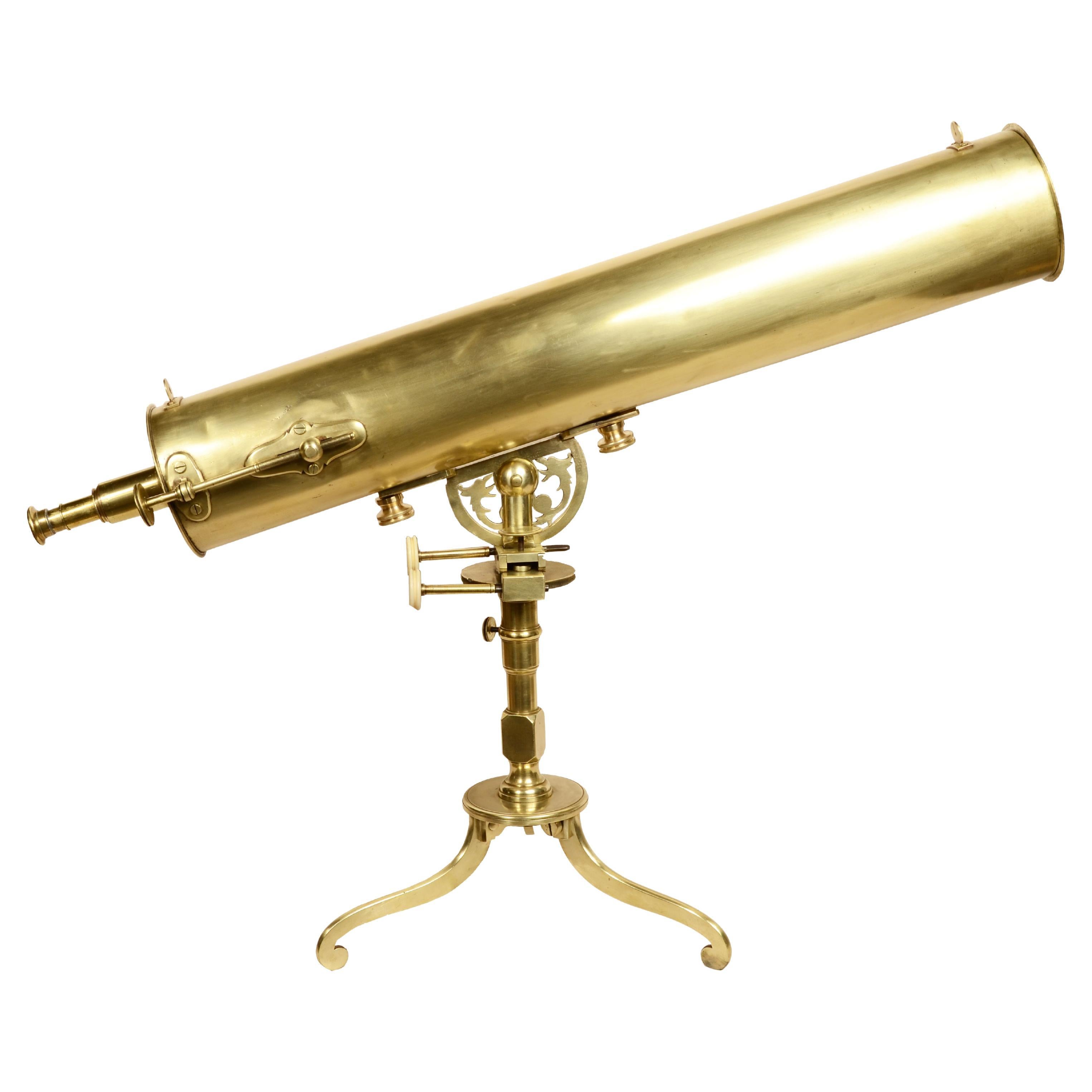 Télescope grégorien en laiton vers 1750 attribué à James Short