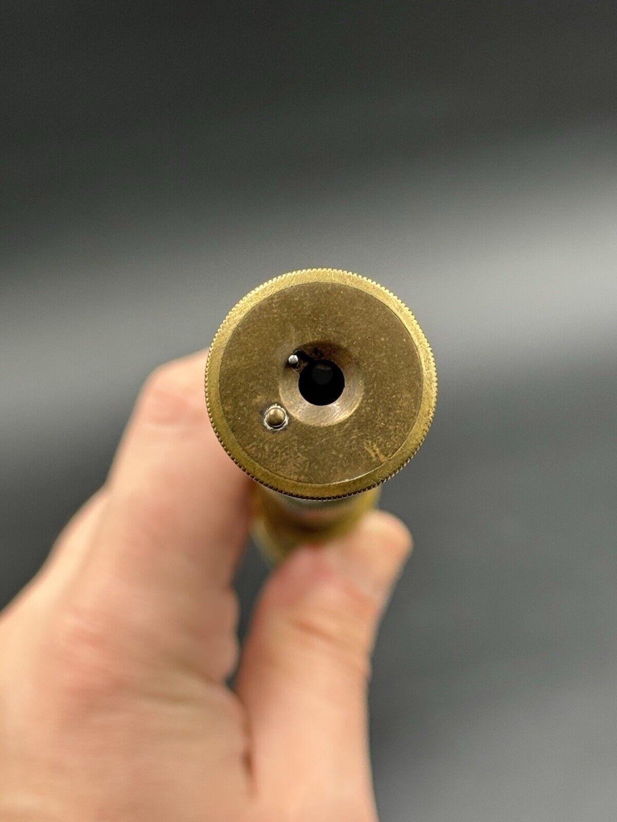 Télescope de poche pour capitaine de navire 20ème siècle en laiton Vintage 1900's en vente 3